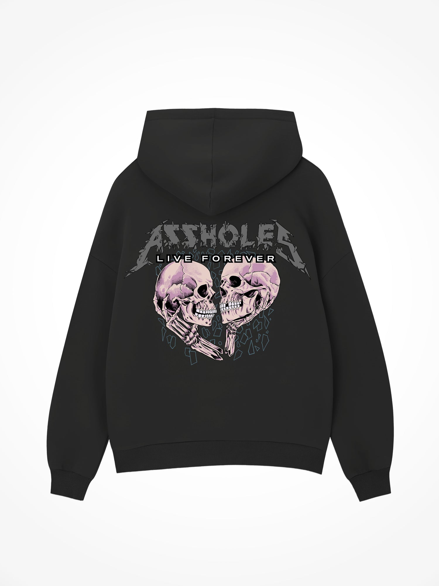 ALF Skulls in Love - Black Hoodie