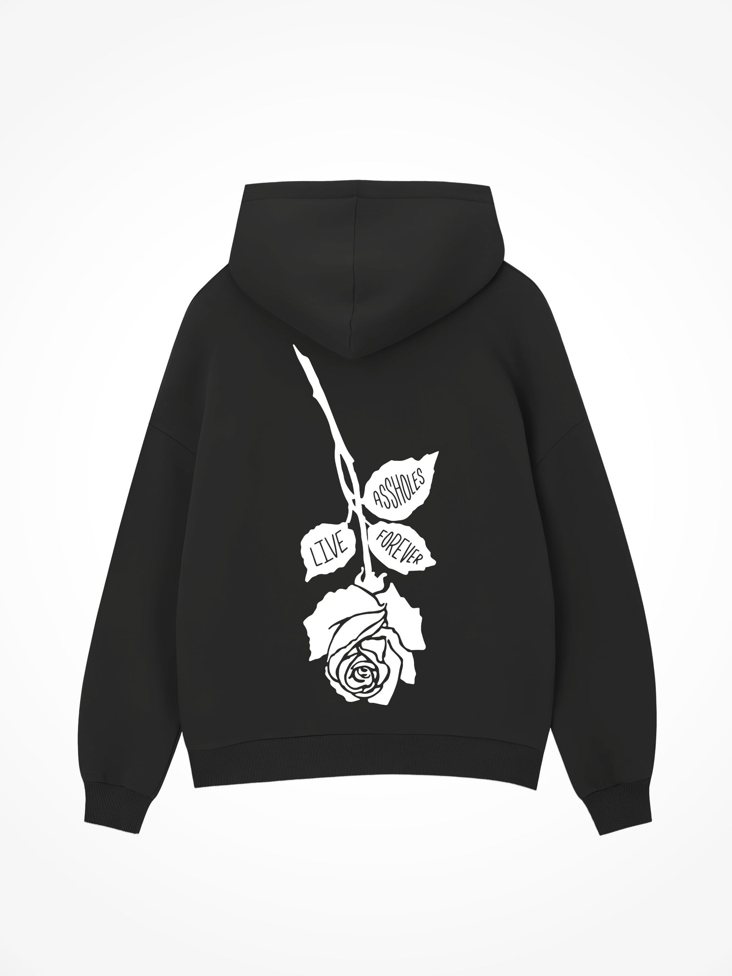 Assholes Rose - Black Hoodie