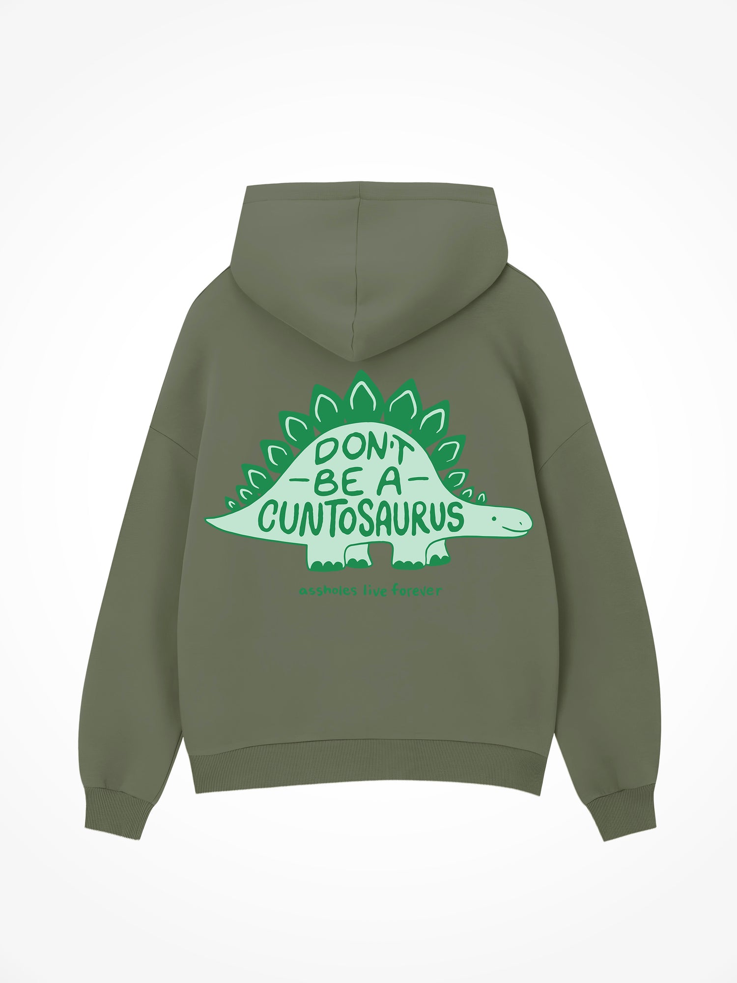 Cuntosaurus - Military Green Hoodie