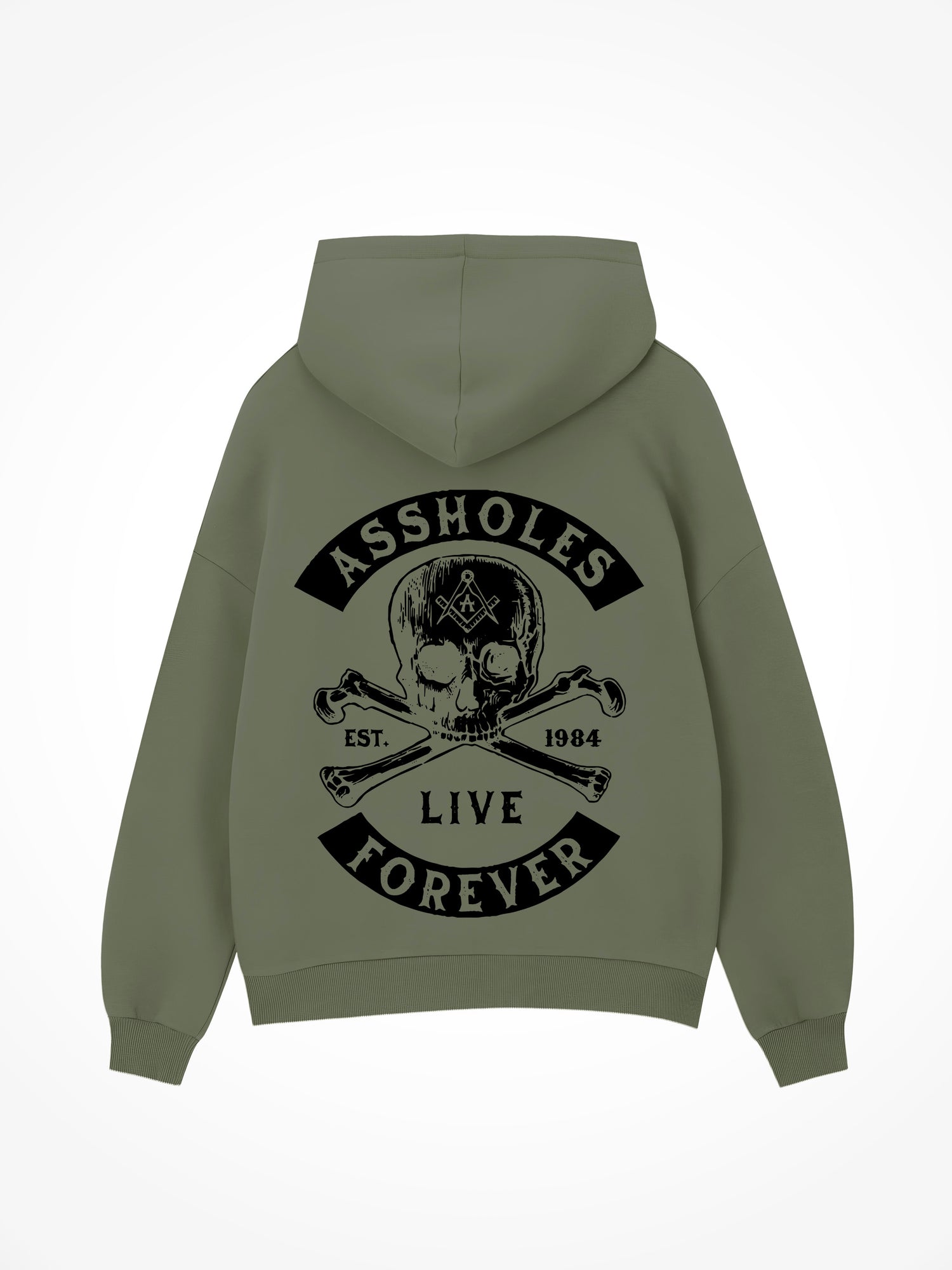 Assholes Secret Society - Military Green Hoodie
