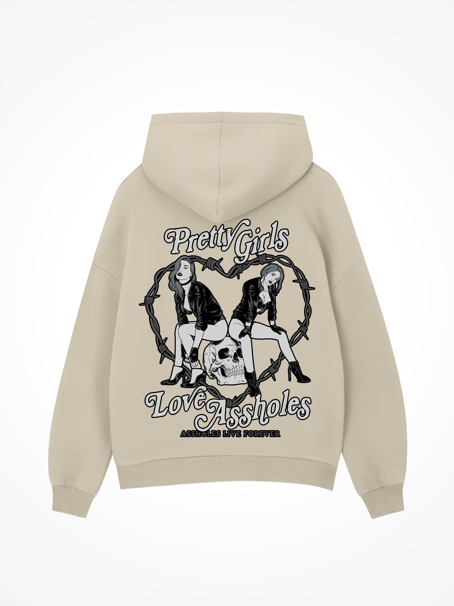 Pretty Girls Love Assholes - Sand Hoodie