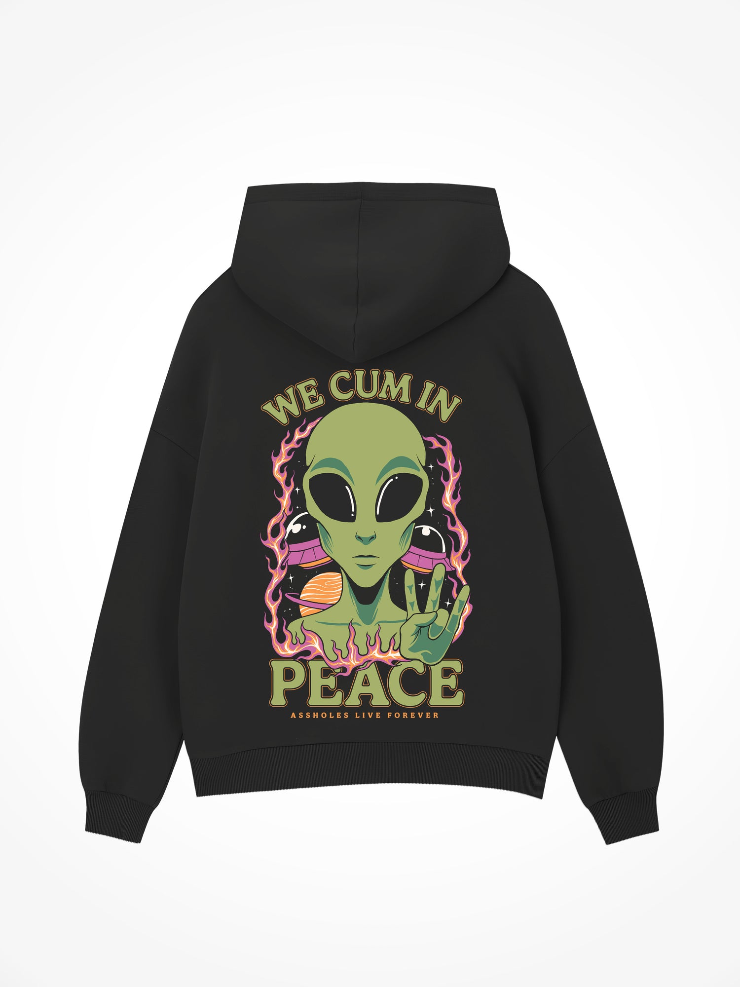 Cum in Peace - Black Hoodie