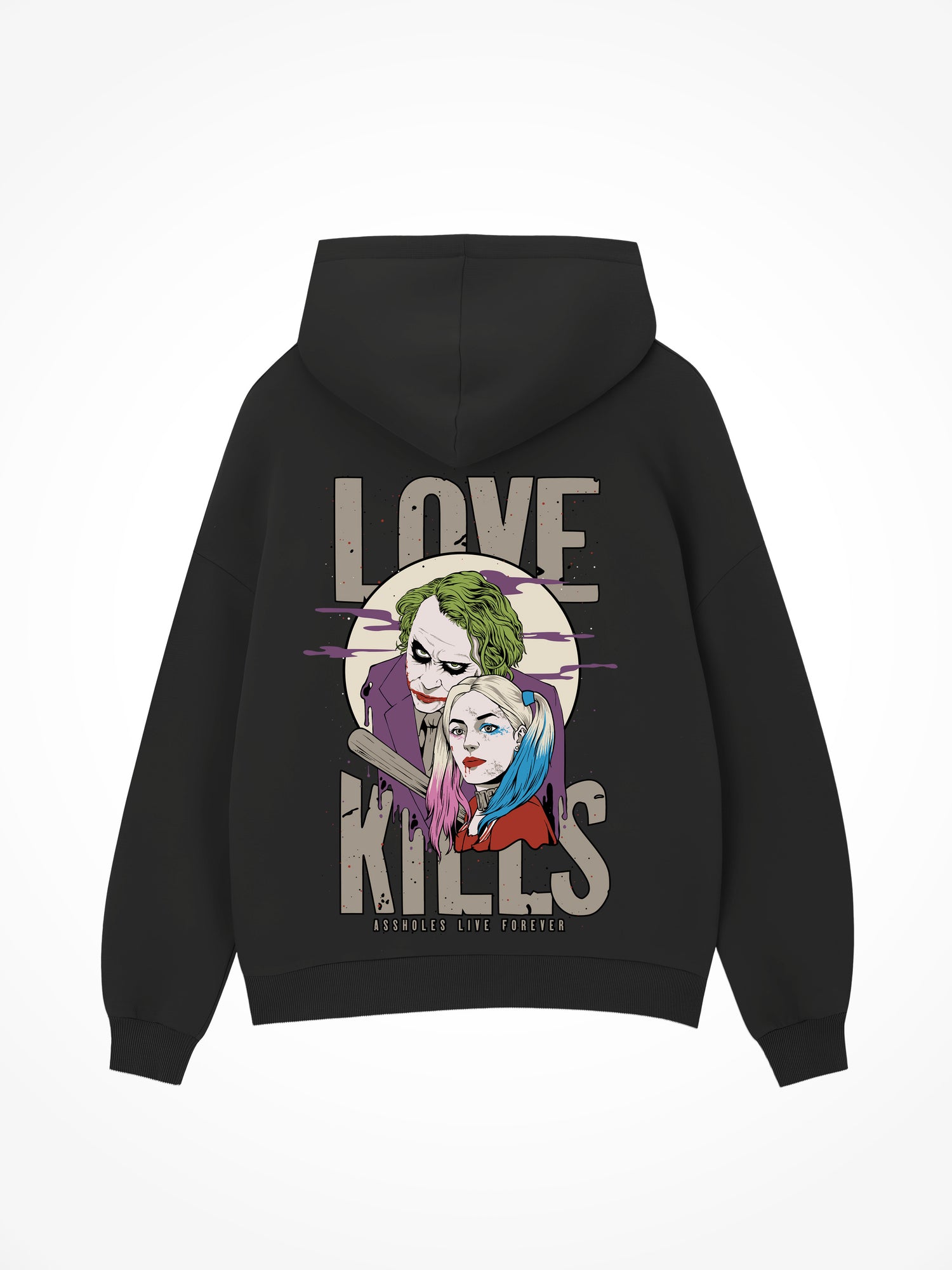 Love Kills Joker - Black Hoodie