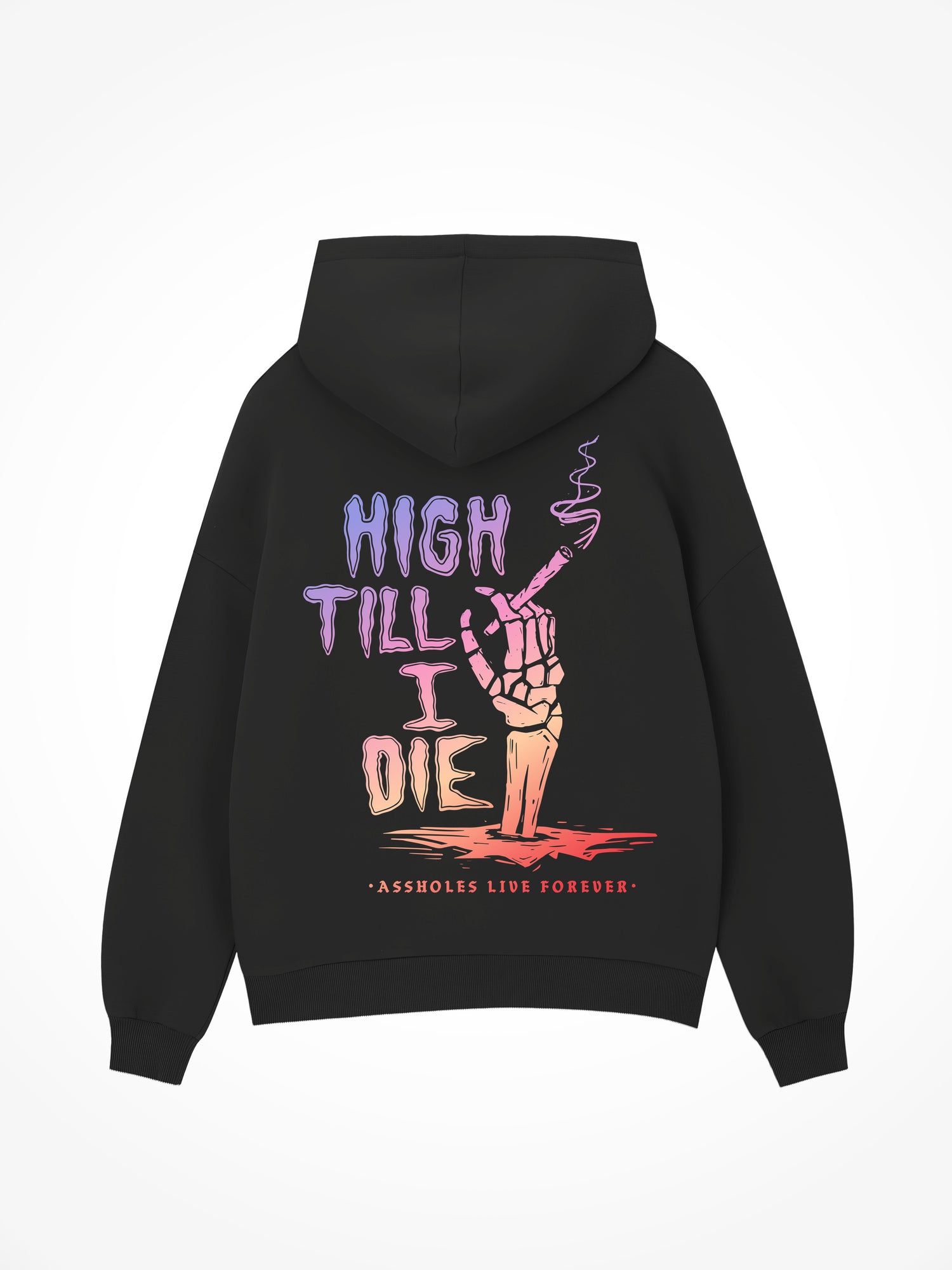 High Till I Die Gradient - Black Hoodie