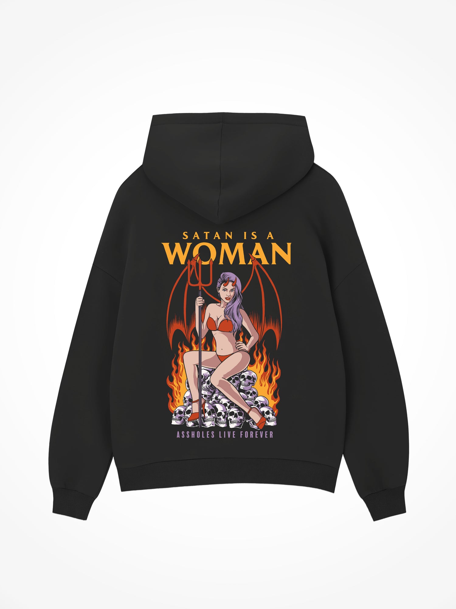 Satan is a Woman - Black Hoodie