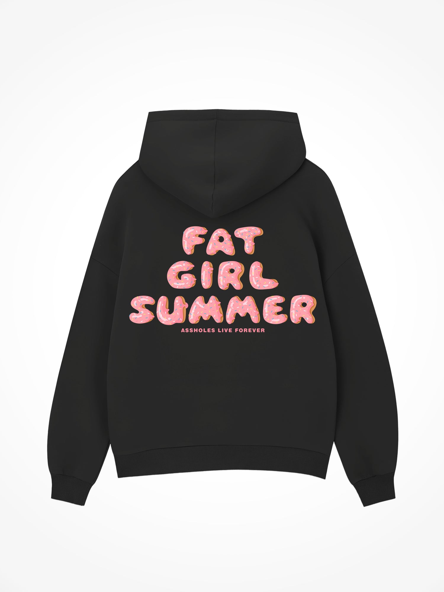 Fat Girl Summer - Black Hoodie