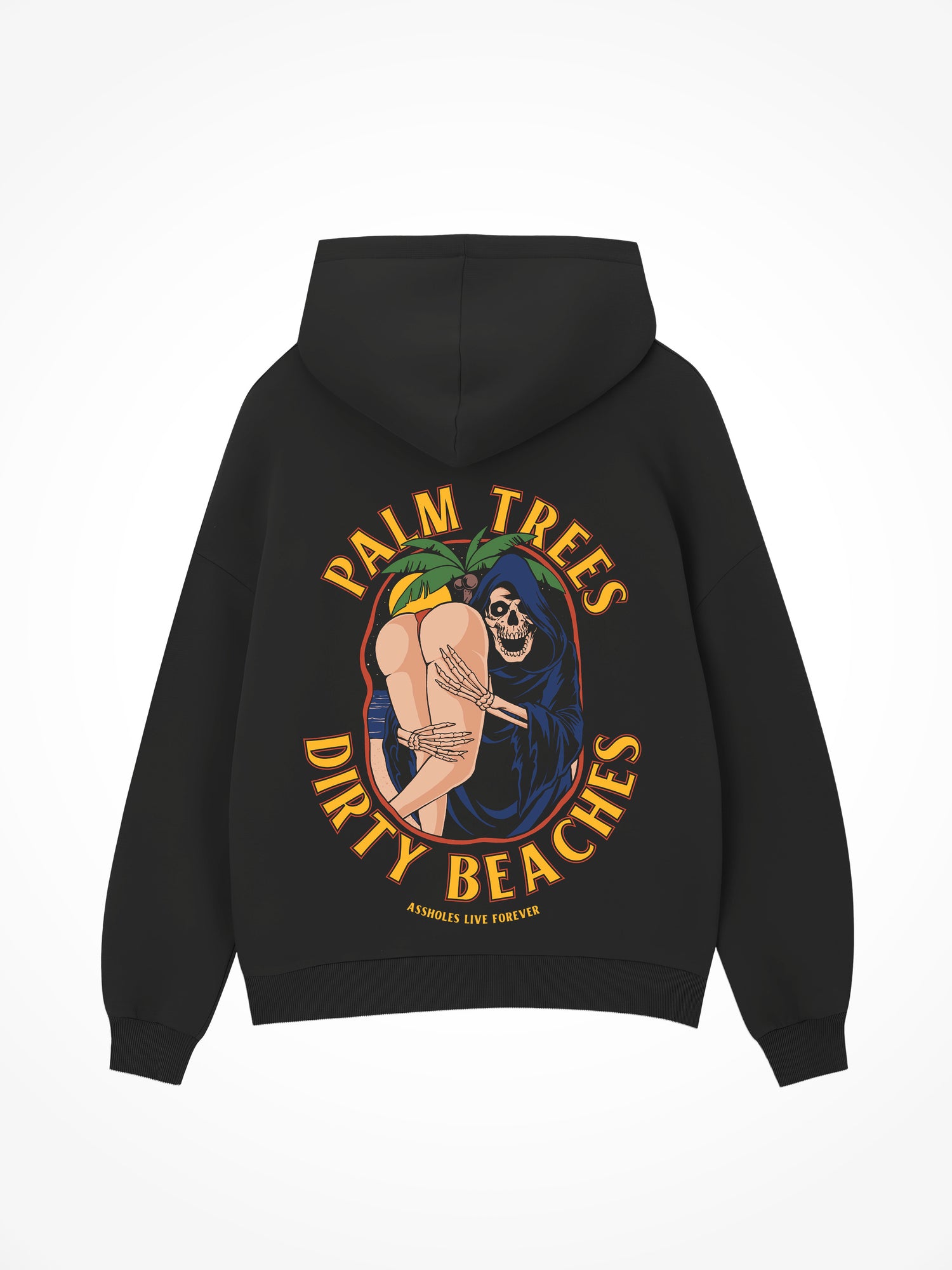 Palm Trees Dirty Beaches - Black Hoodie