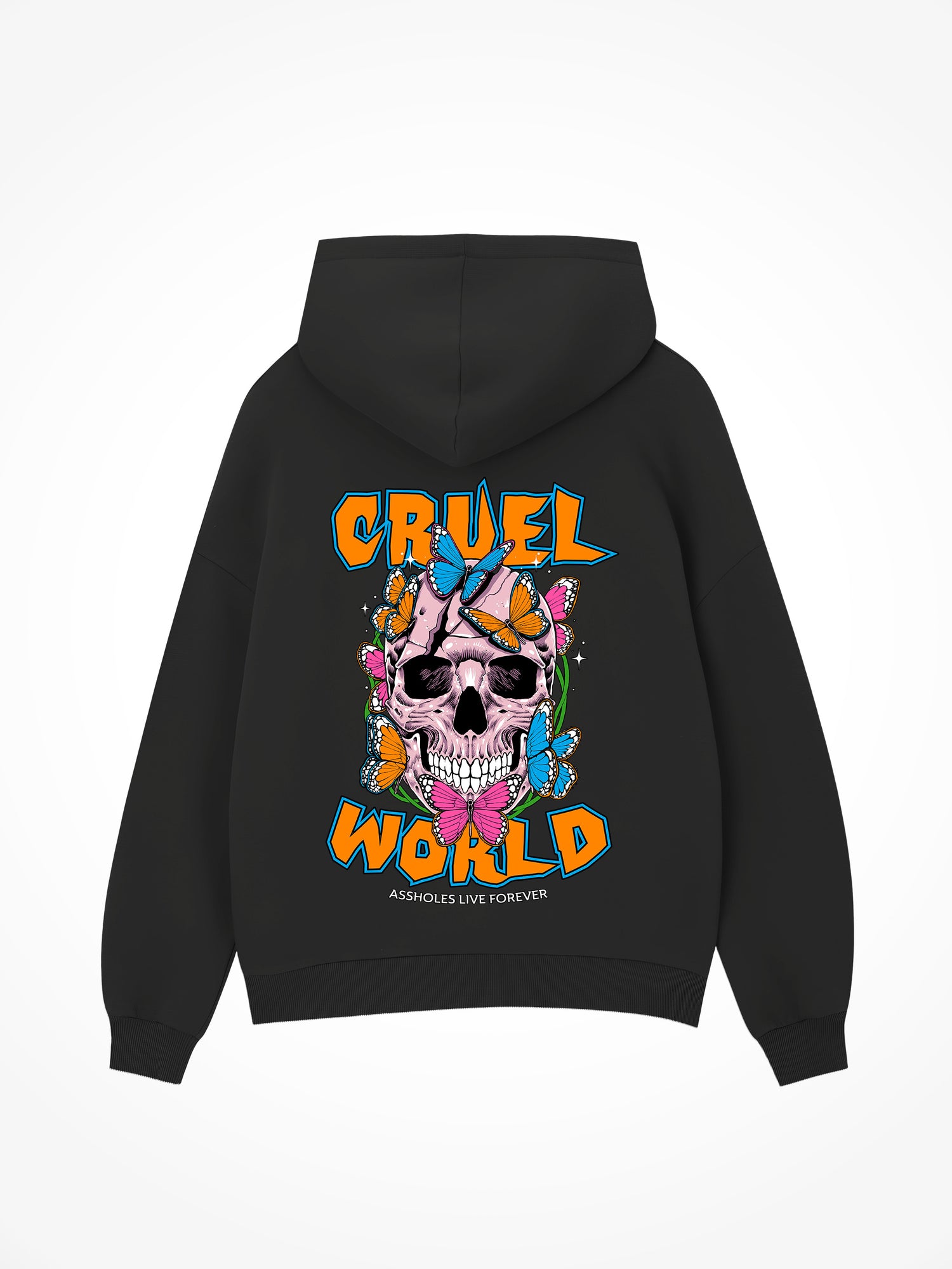 Cruel World Butterfly - Black Hoodie