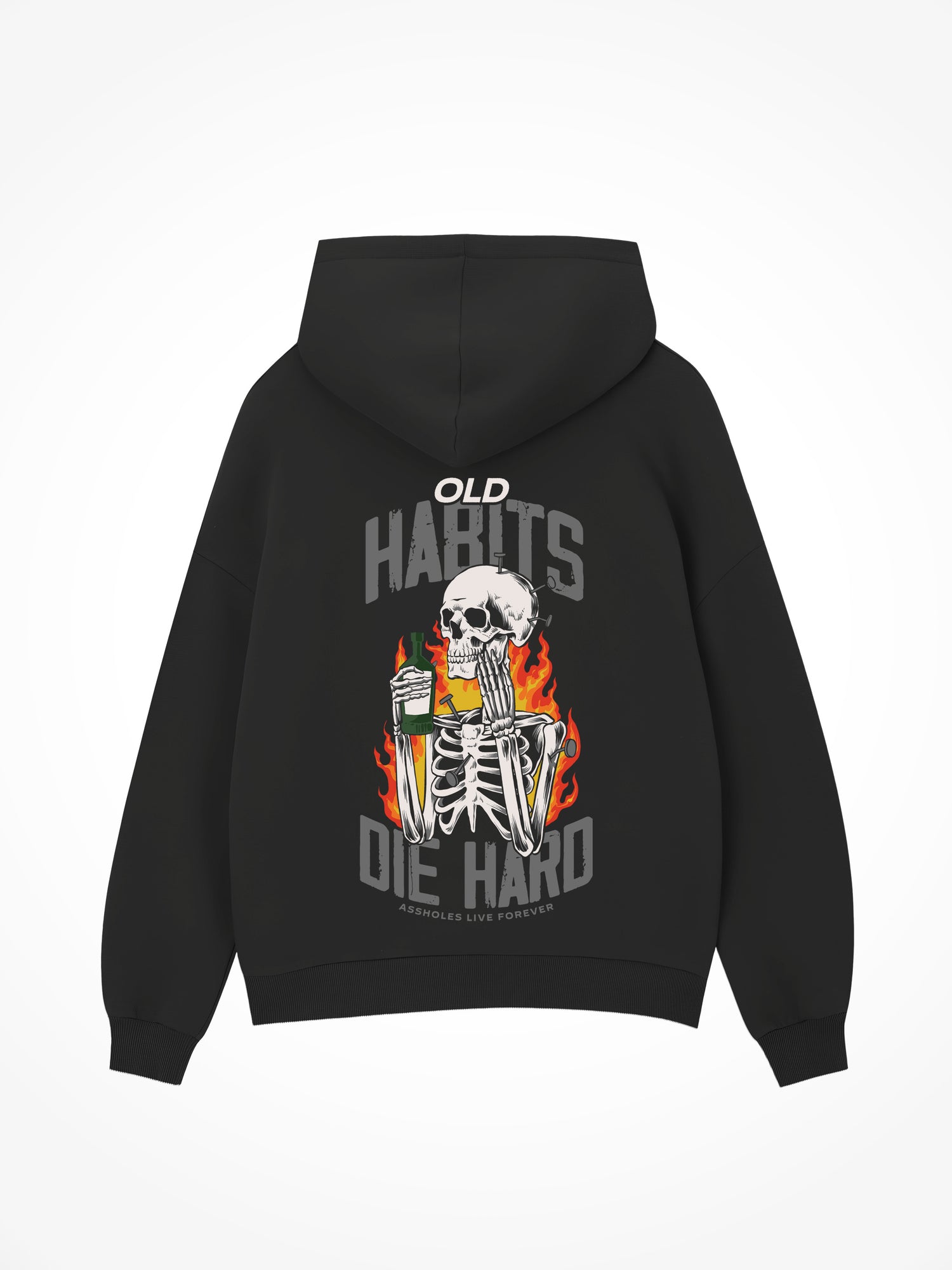 Old Habits Die Hard - Black Hoodie