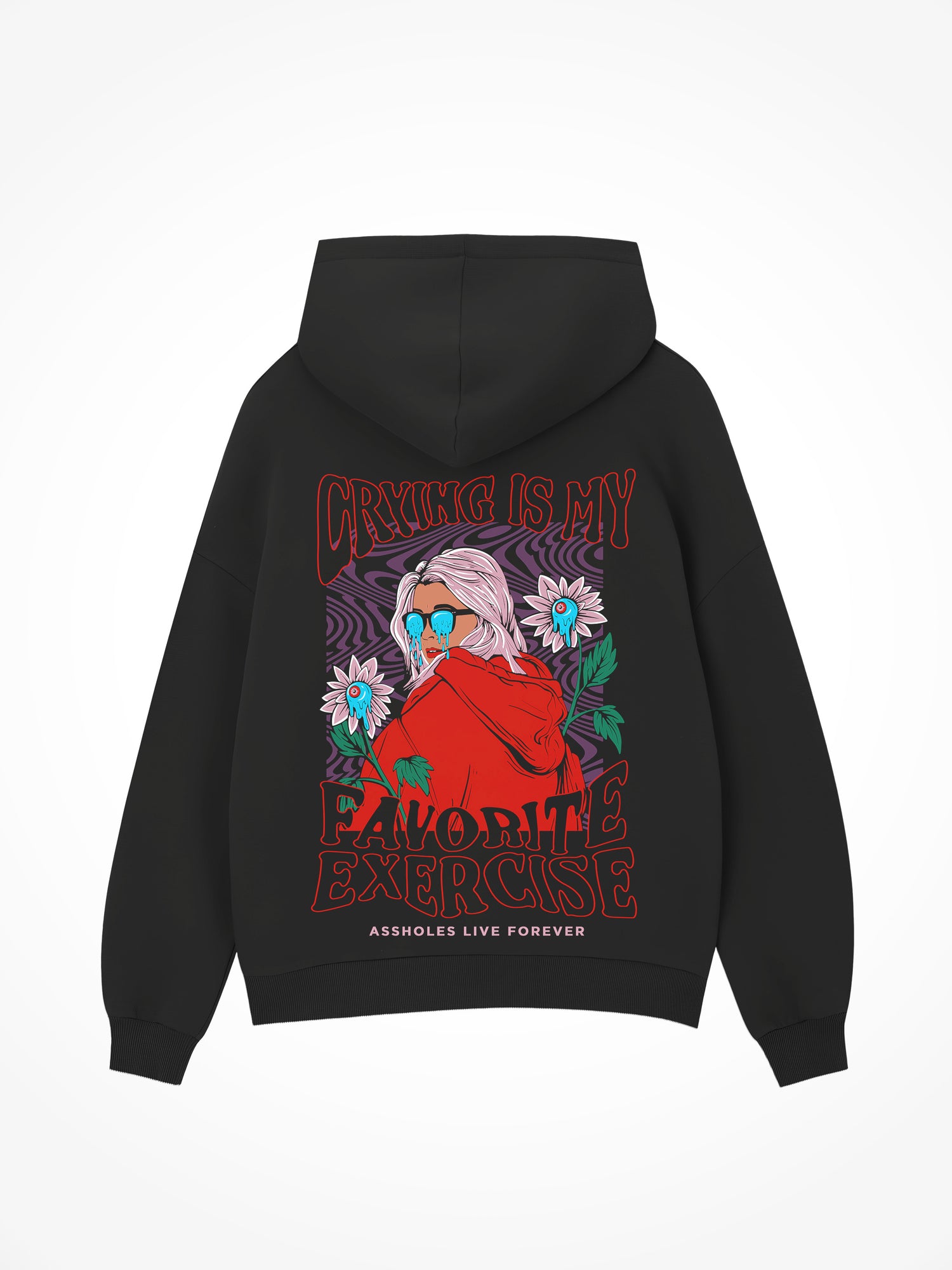 Crying is my Favorite Exercise - Black Hoodie