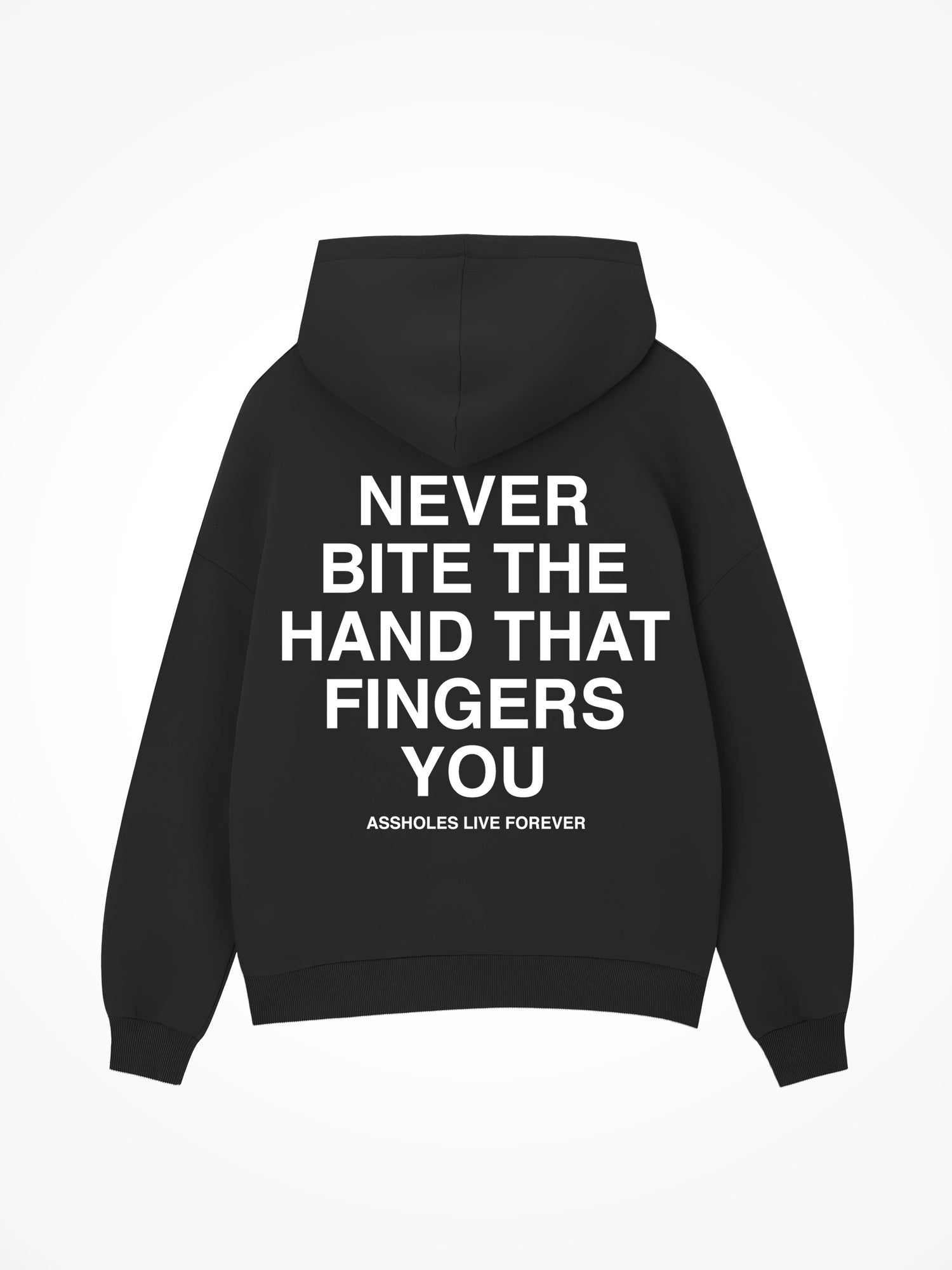 Never Bite The Hand - Black Hoodie