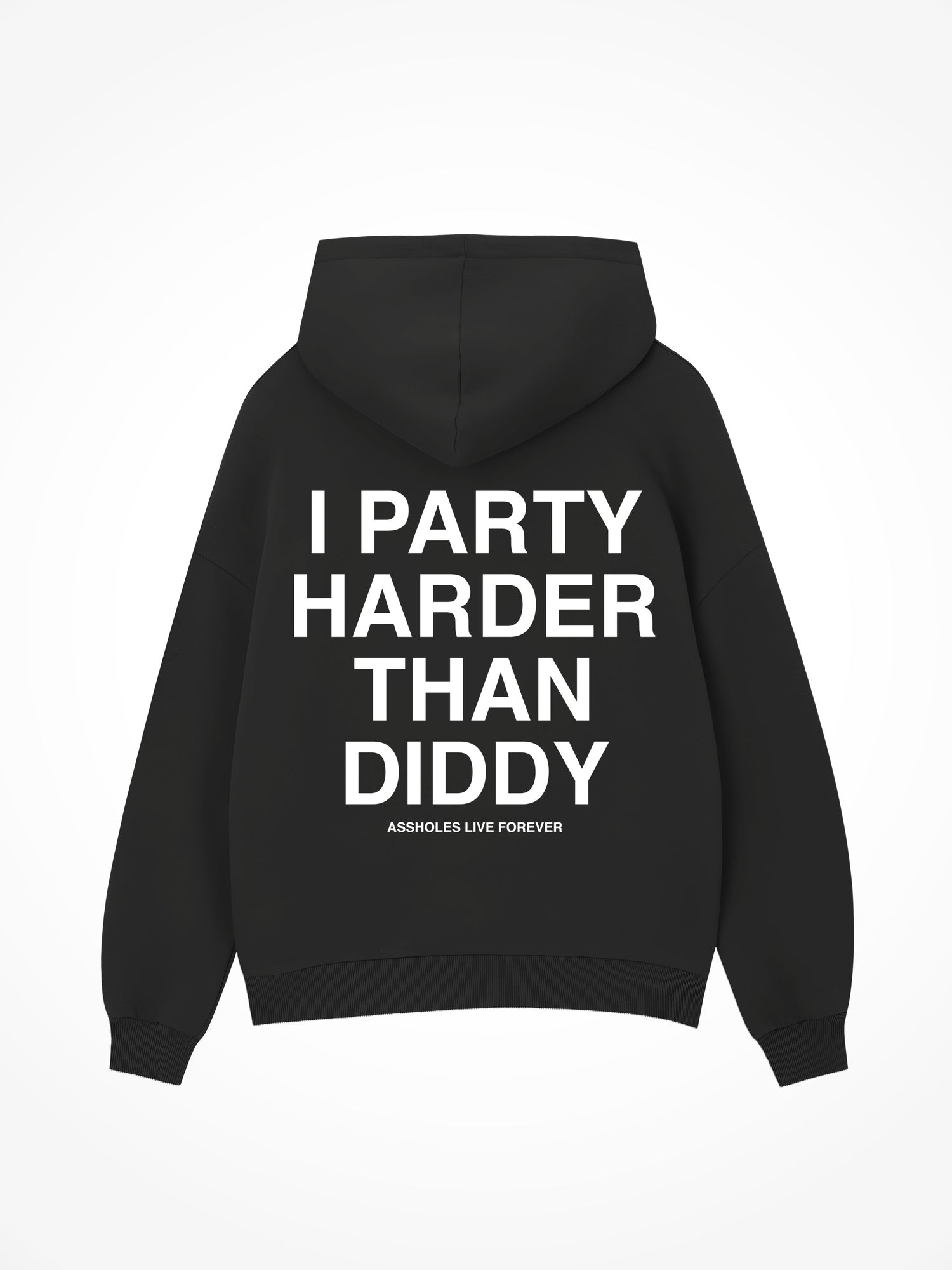 I Party Harder Than Diddy - Black Hoodie