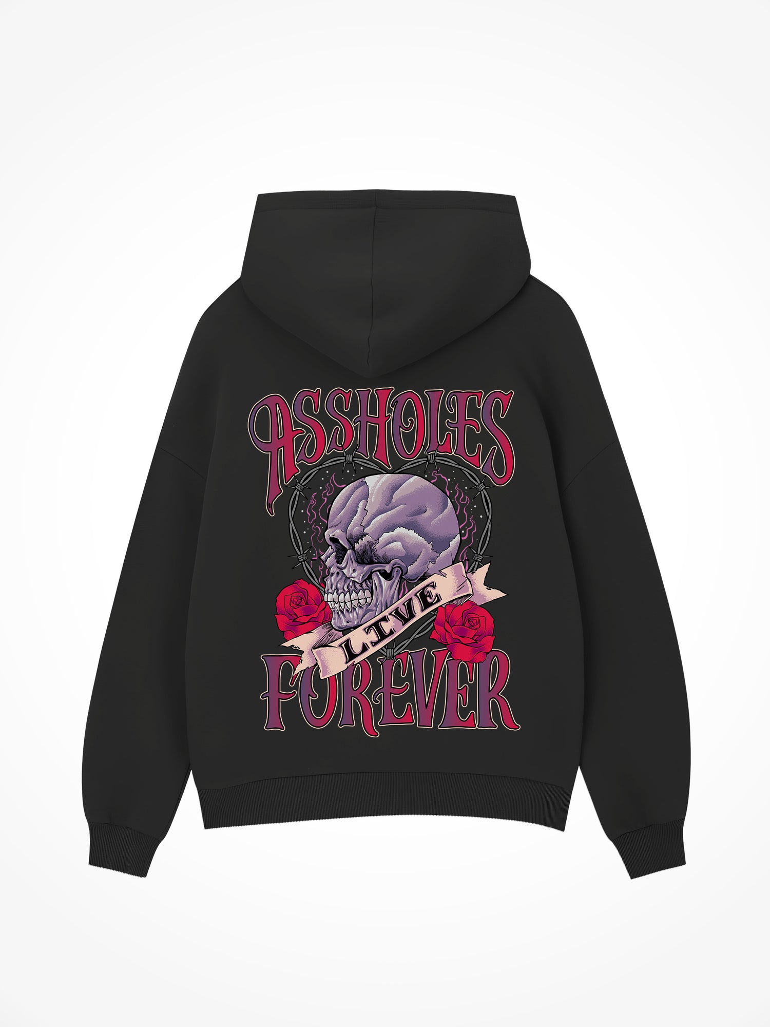 ALF Skull Heart - Black Hoodie