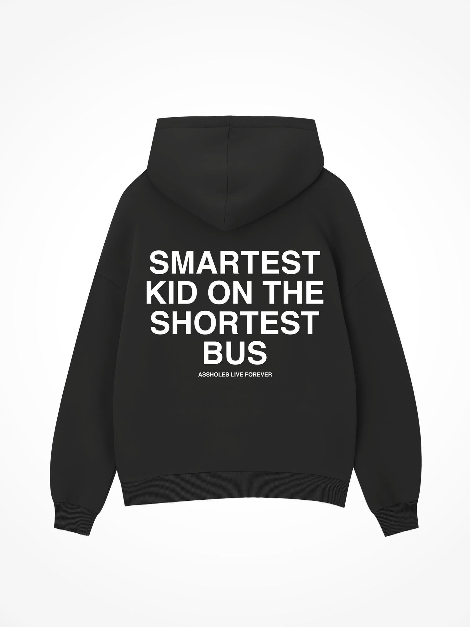Smartest Kid On The Shortest Bus - Black Hoodie