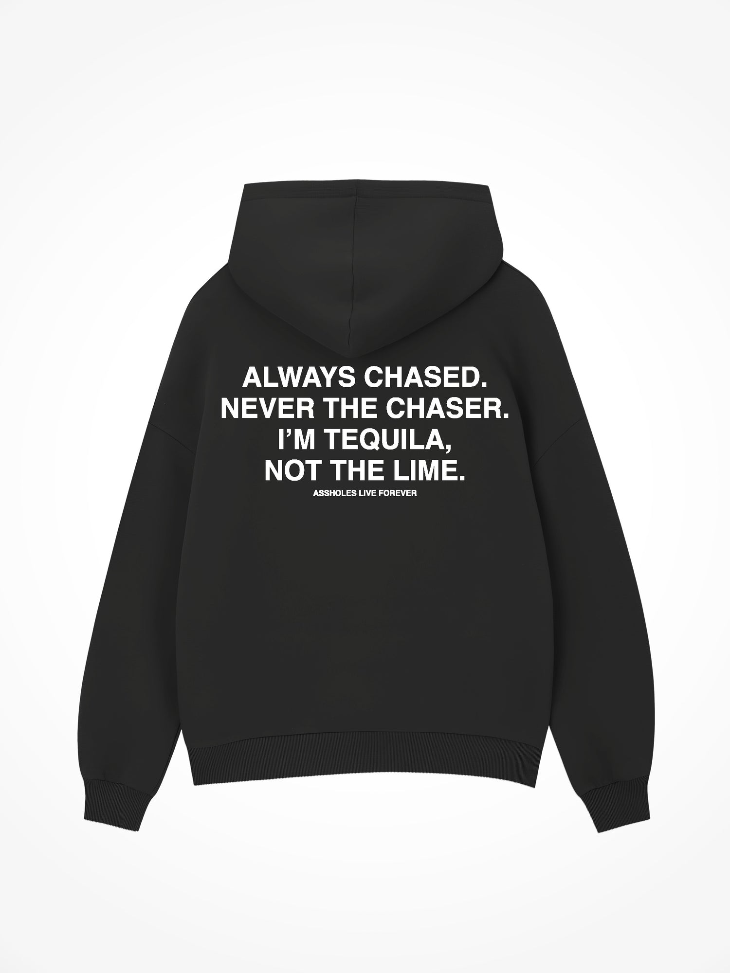 Never the Chaser - Black Hoodie