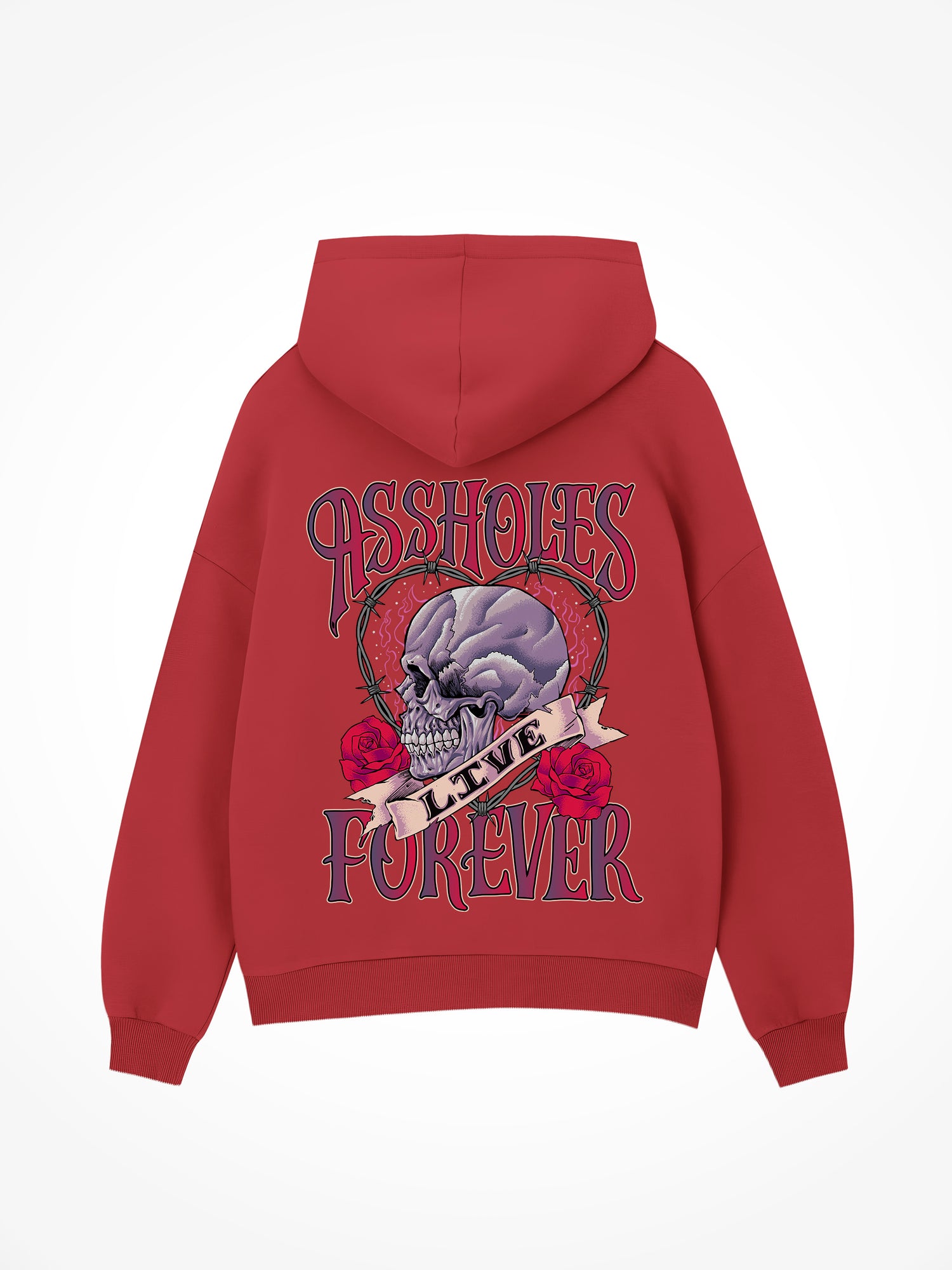 ALF Skull Heart - Red Hoodie