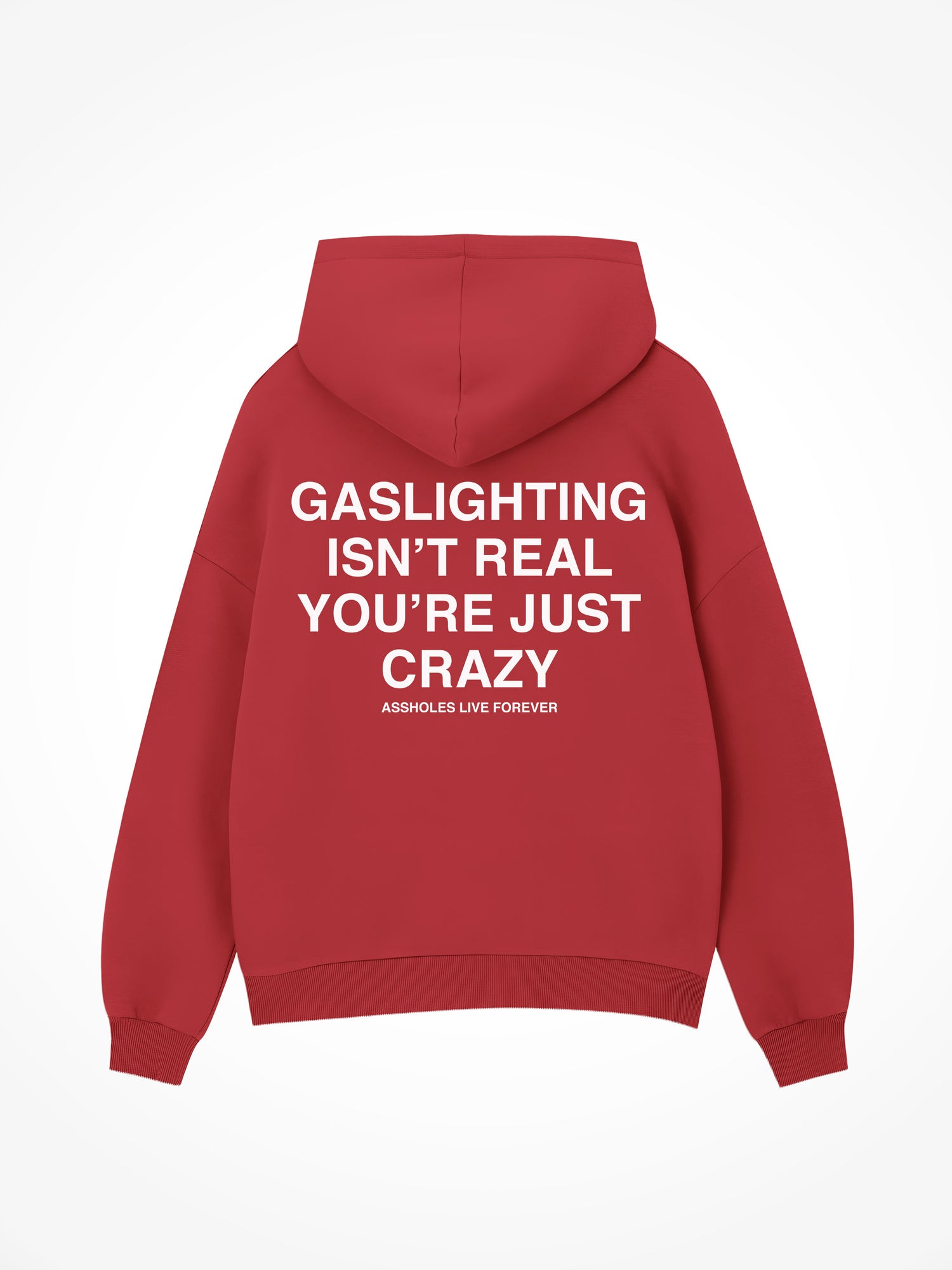 Gaslighting Isnt Real - Red Hoodie