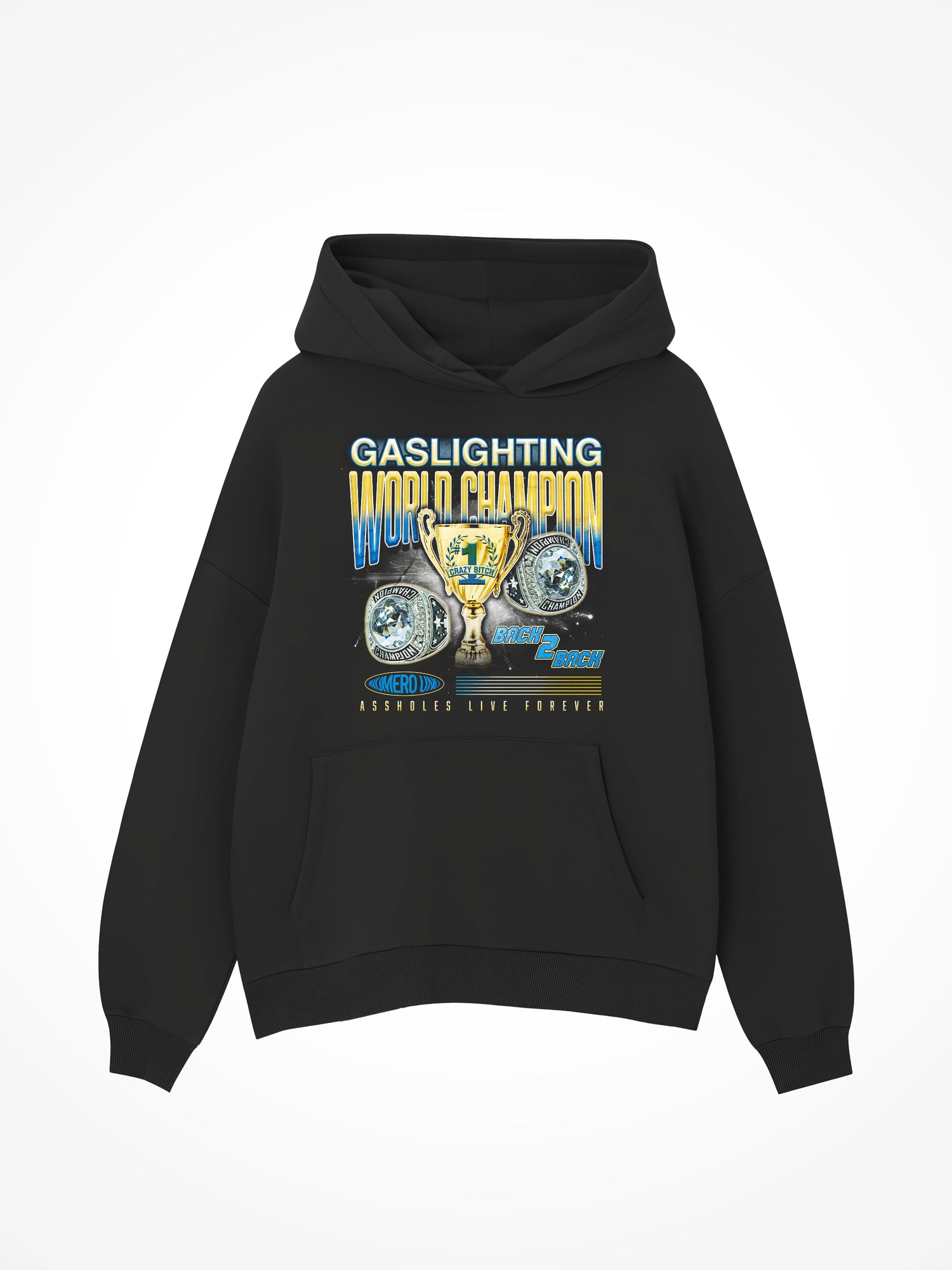 Gaslighting World Champ - Black Hoodie