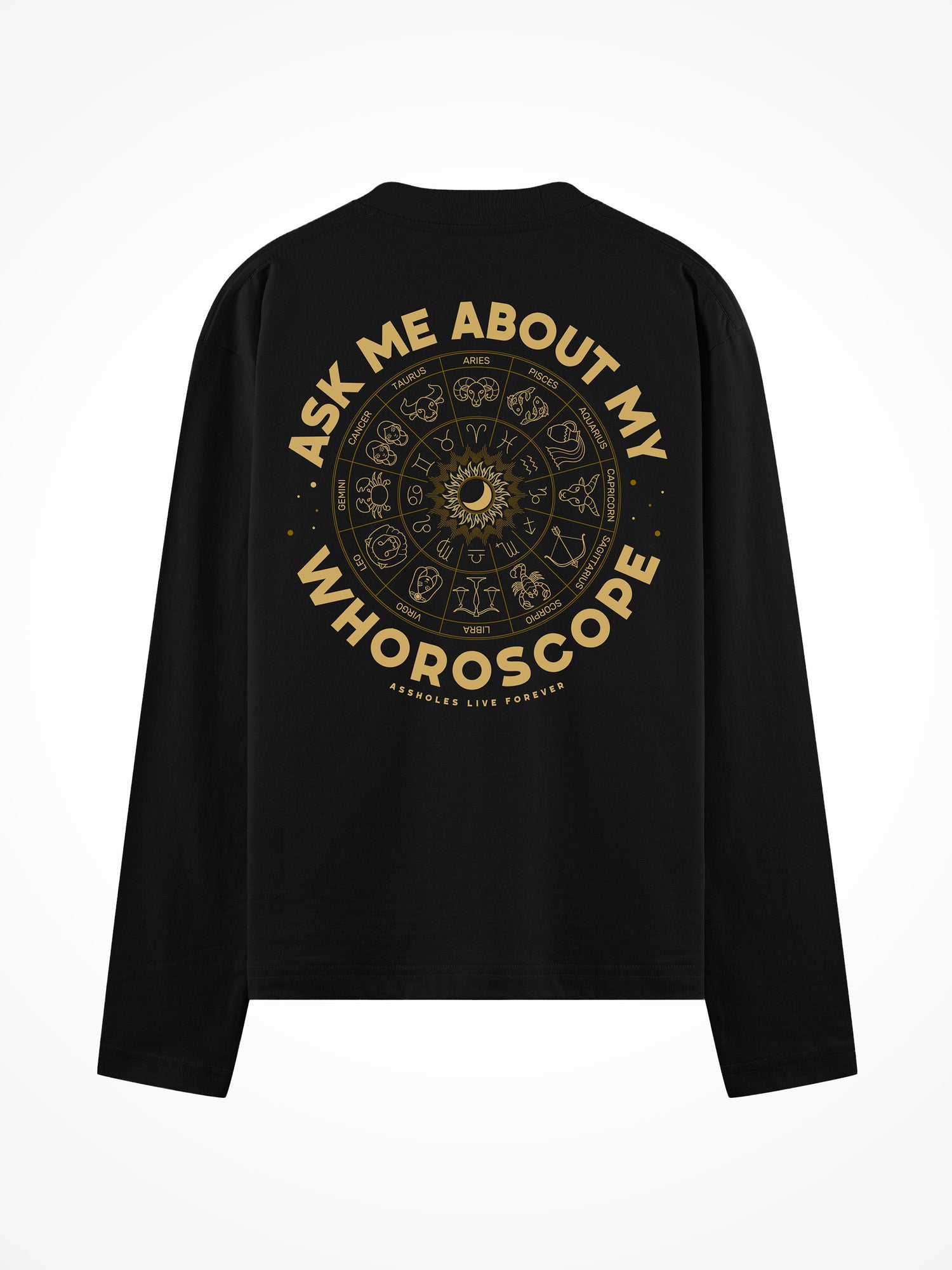 Whoroscope - Black Long Sleeve Tee