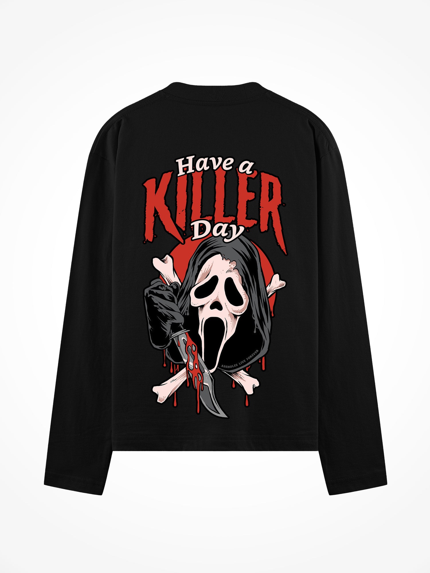 Have A Killer Day Scream - Black Long Sleeve Tee