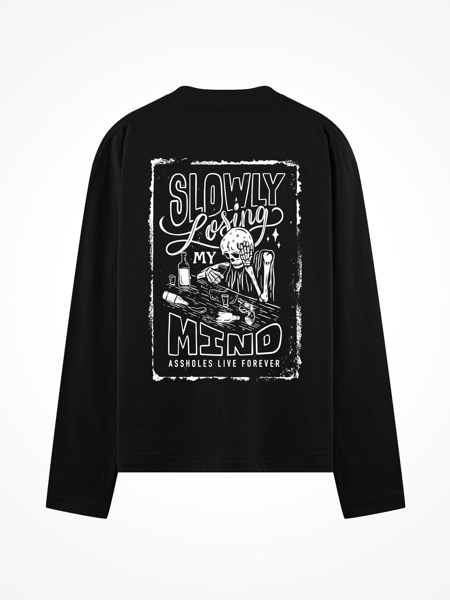 Slowly Losing My Mind - Black Long Sleeve Tee