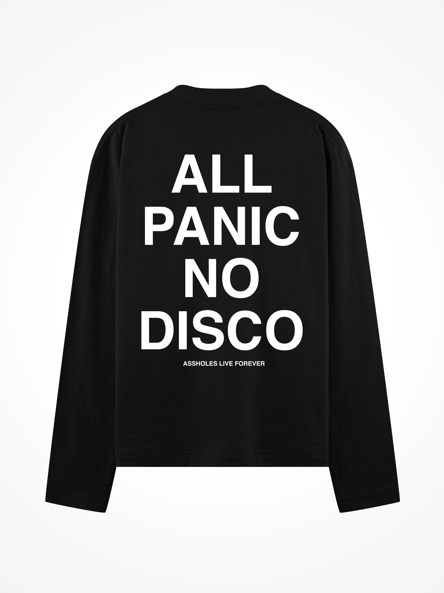 All Panic No Disco - Black Long Sleeve Tee