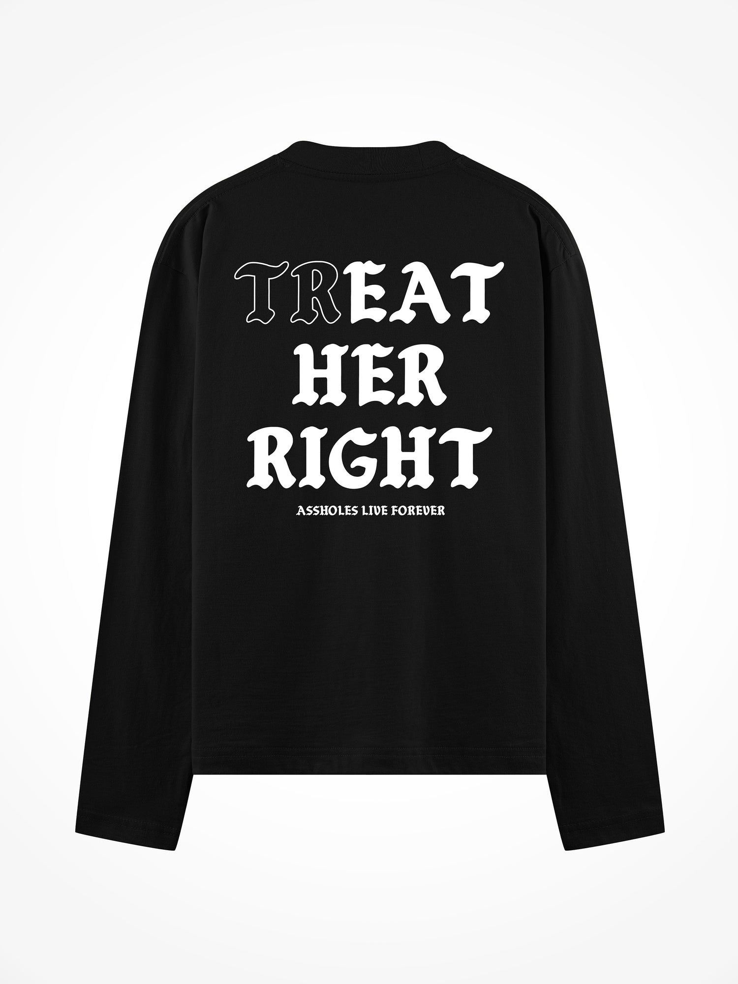 Treat Her Right Medieval - Black Long Sleeve Tee