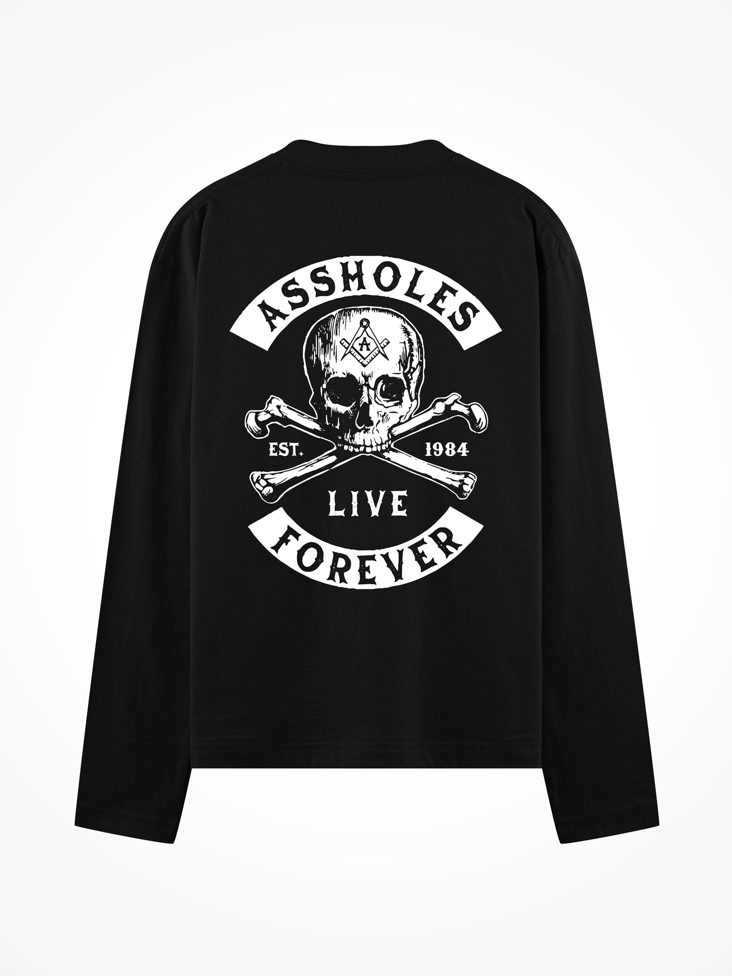 Assholes Secret Society - Black Long Sleeve Tee