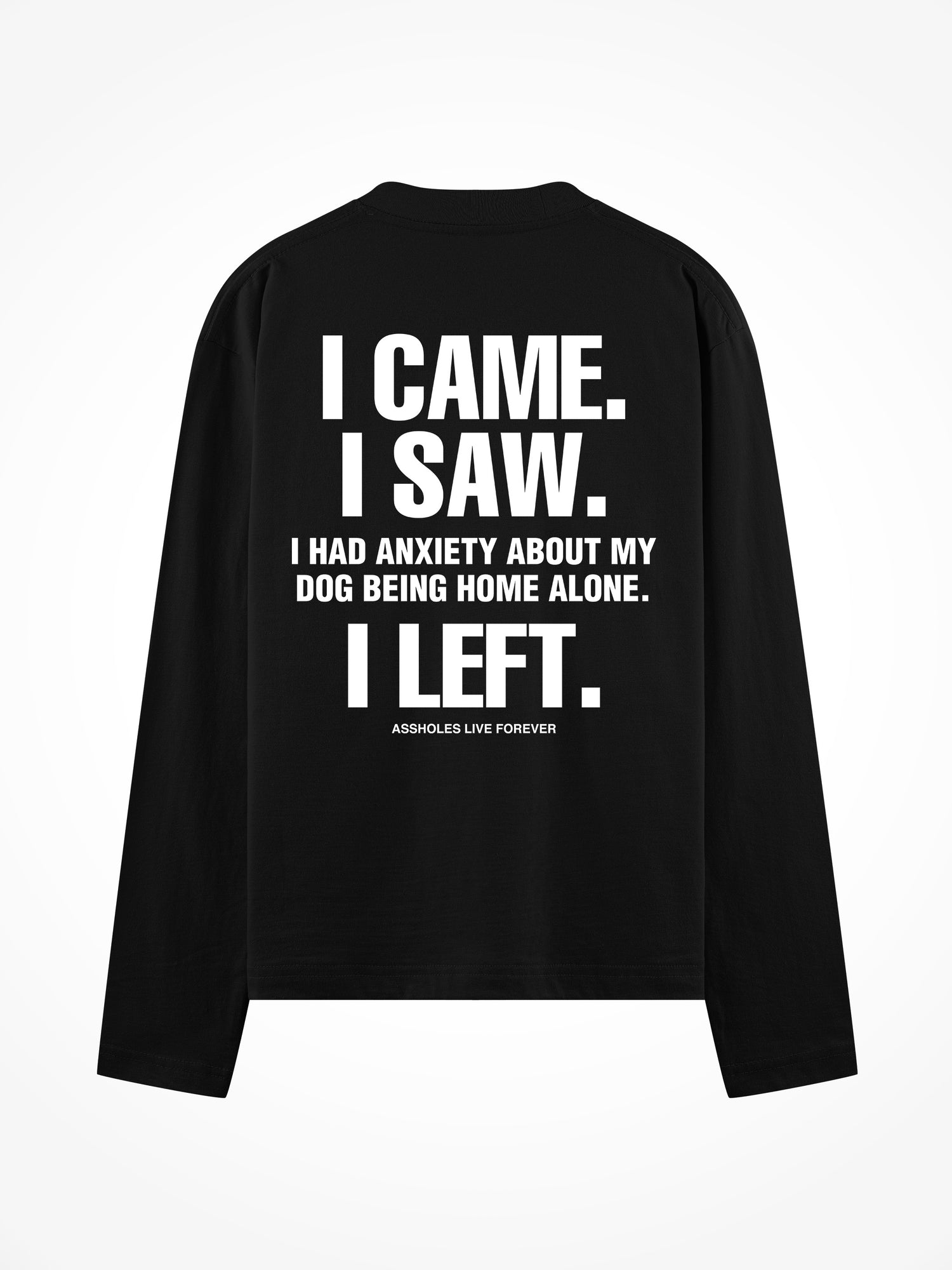 I Came I Saw - Black Long Sleeve Tee