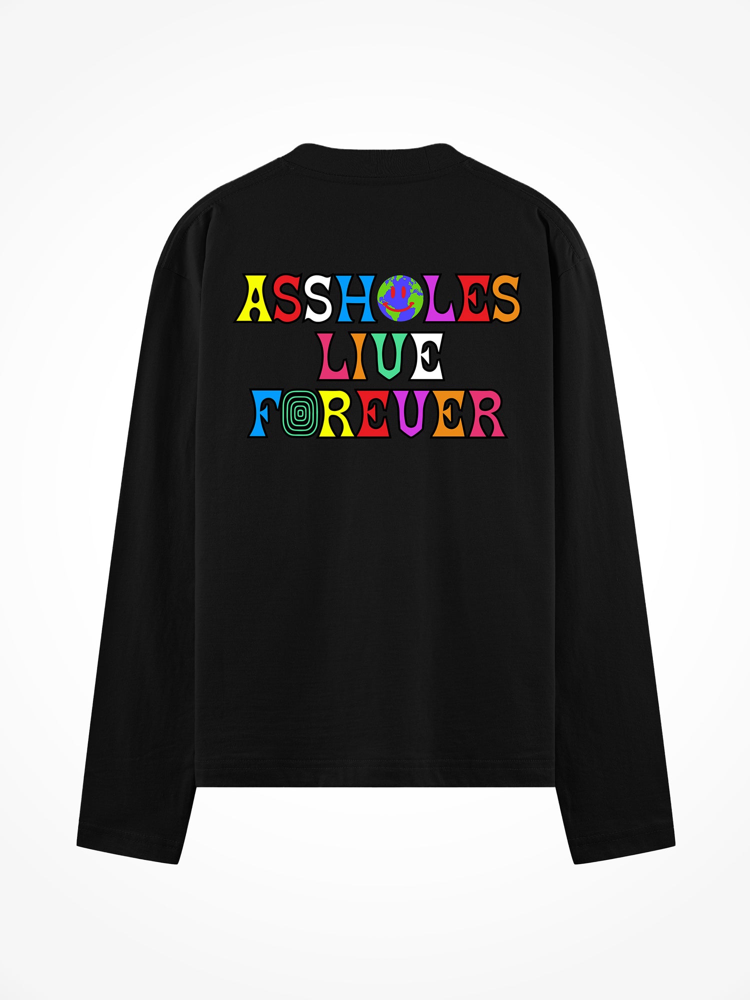 Asshole World - Black Long Sleeve Tee