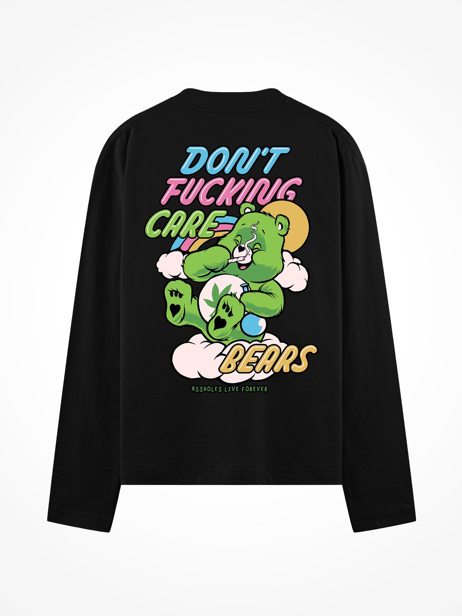 Dont Fucking Care - Black Long Sleeve Tee