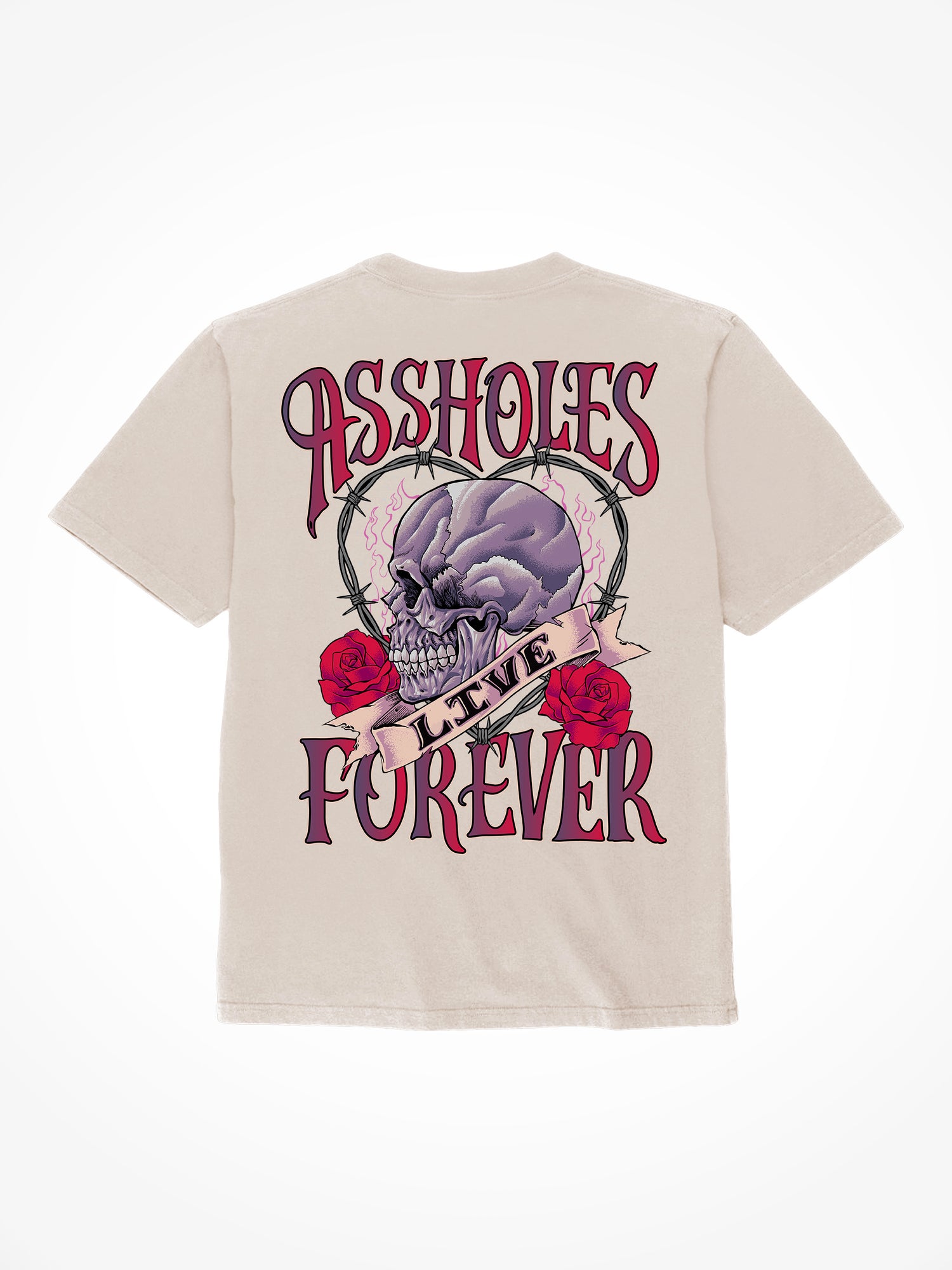 ALF Skull Heart - Sand T-Shirt