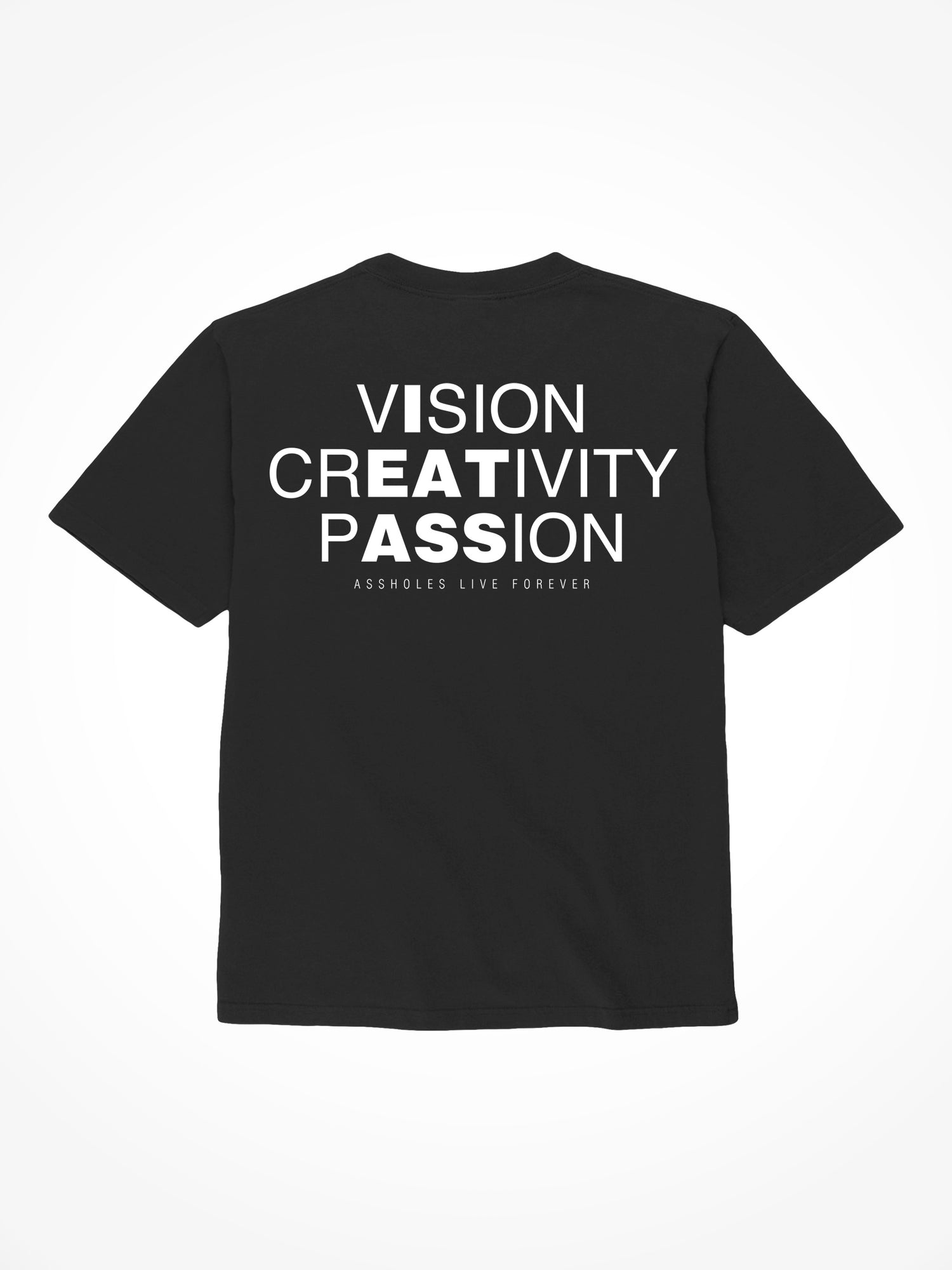 Vision Creativity Passion - Black T-Shirt