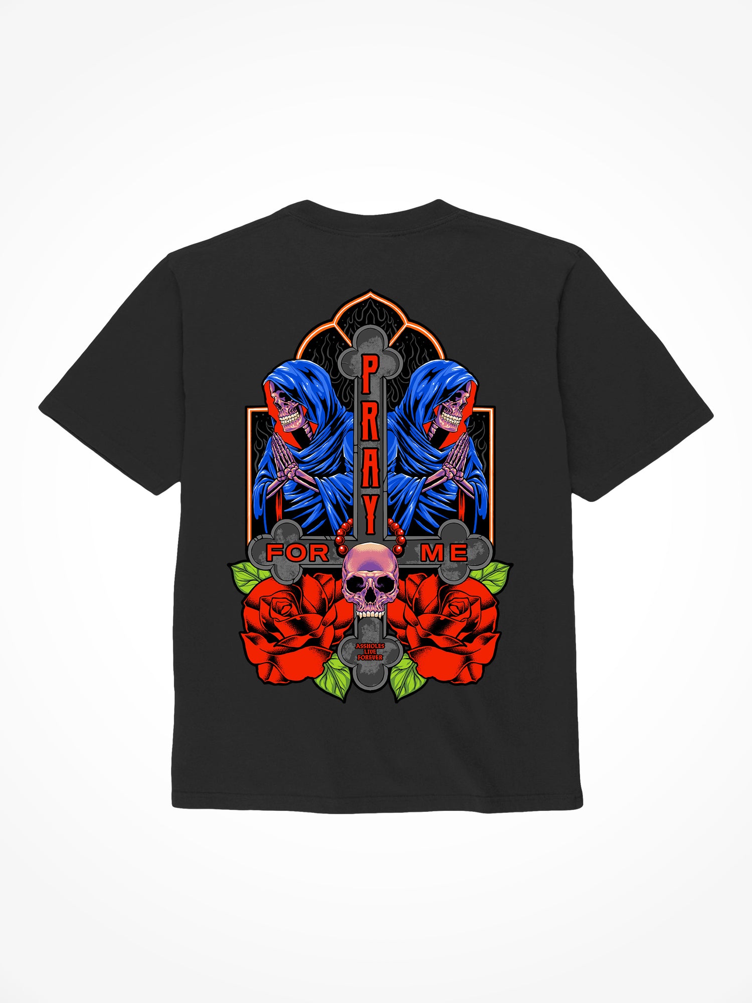 Pray For Me Cross - Black T-Shirt