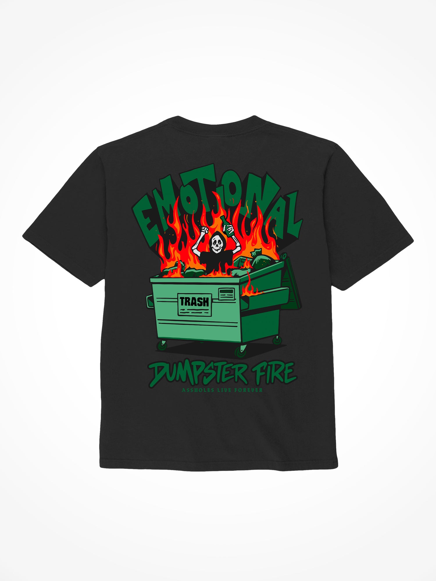 Emotional Dumpster Fire - Black T-Shirt