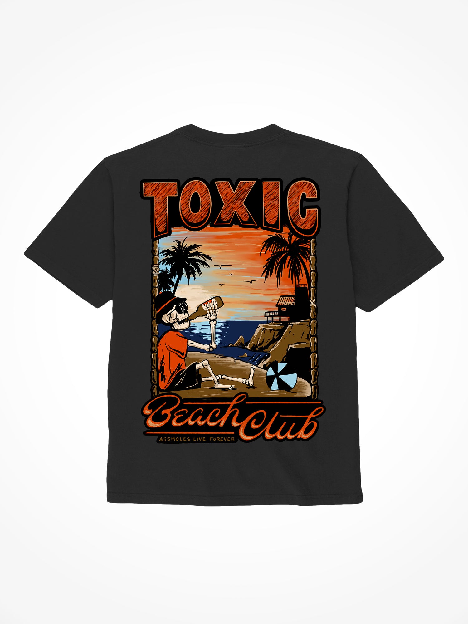 Toxic Beach Club - Black T-Shirt