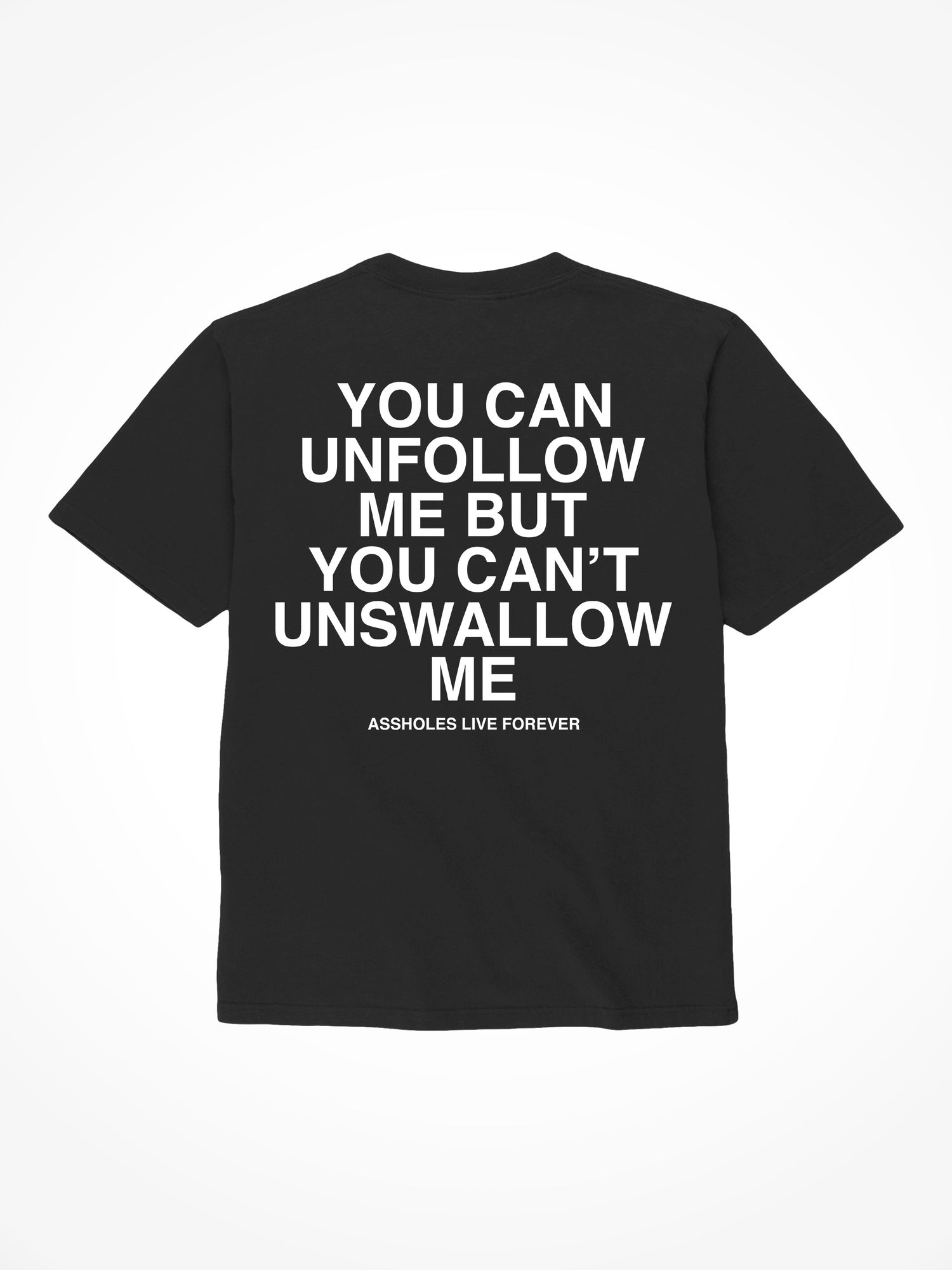 Unfollow Me - Black T-Shirt