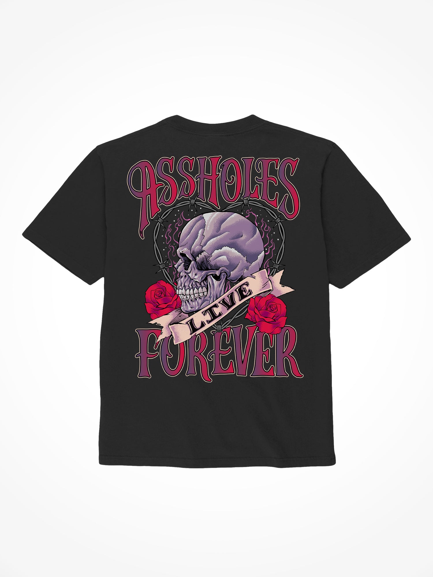 ALF Skull Heart - Black T-Shirt