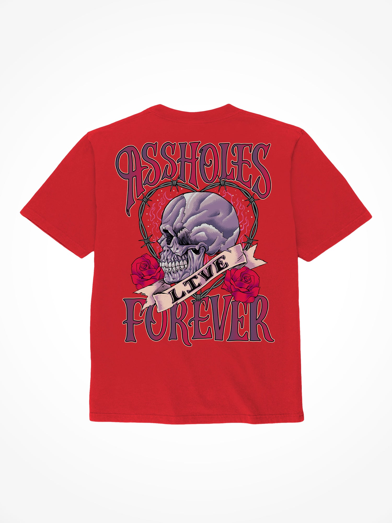 ALF Skull Heart - Red T-Shirt