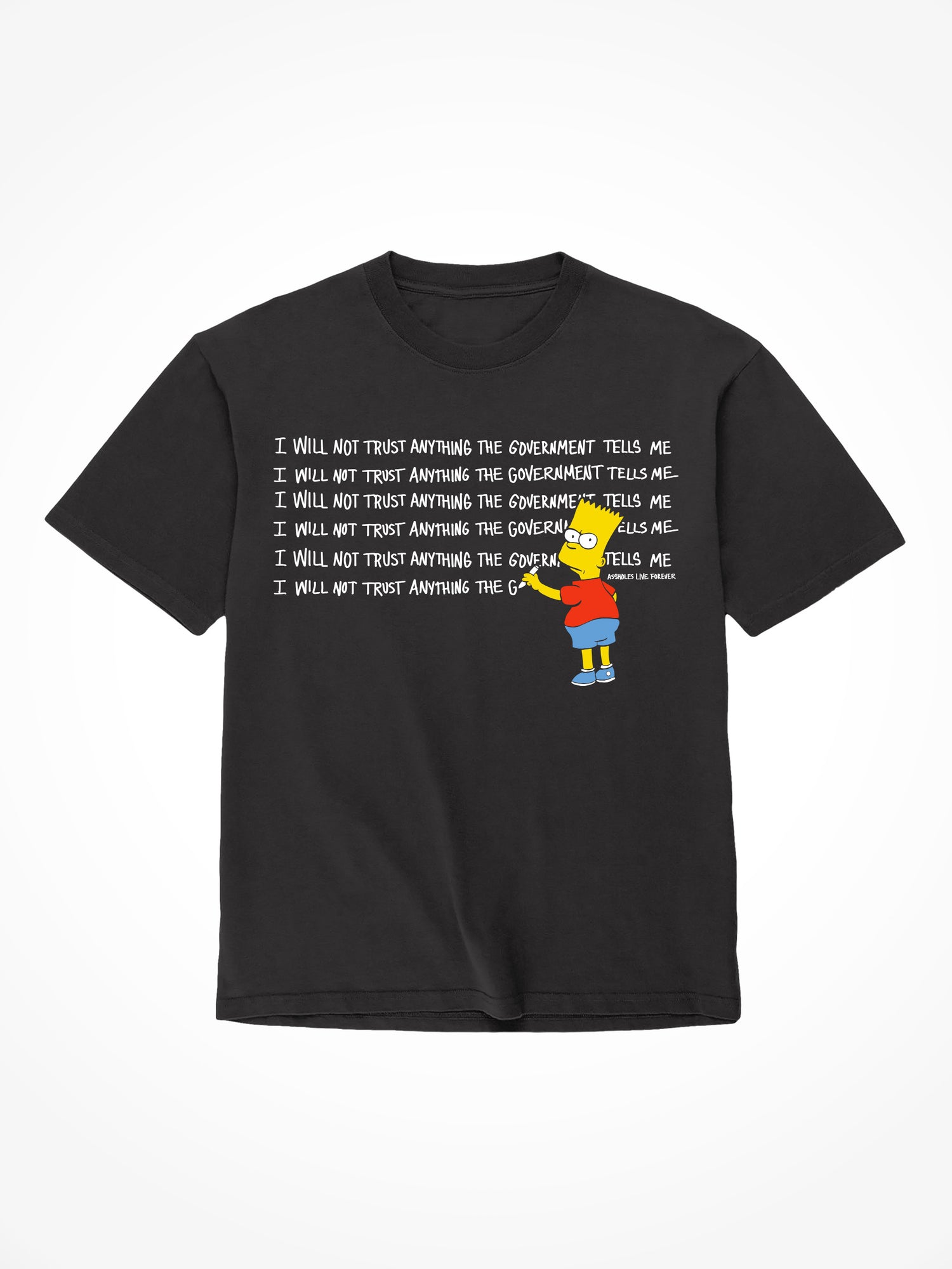 Will Not Trust the Government - Black T-Shirt