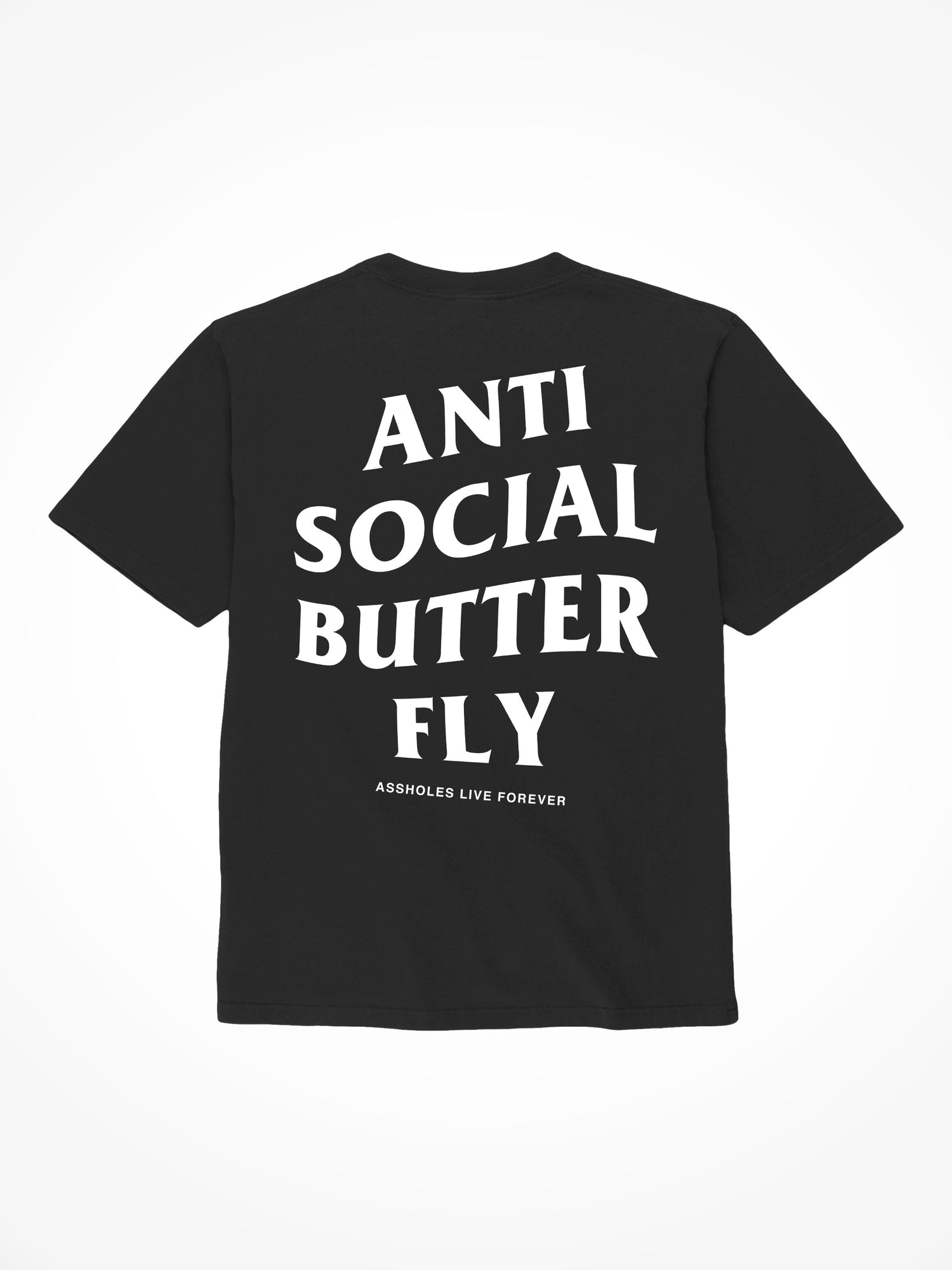 Anti Social Butterfly - Black T-Shirt