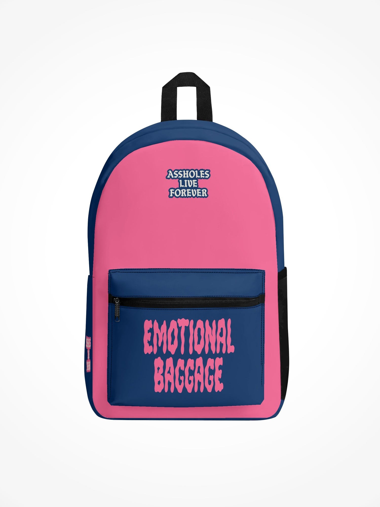 All Over Print Backpack - Emotional Baggage Pink Blue