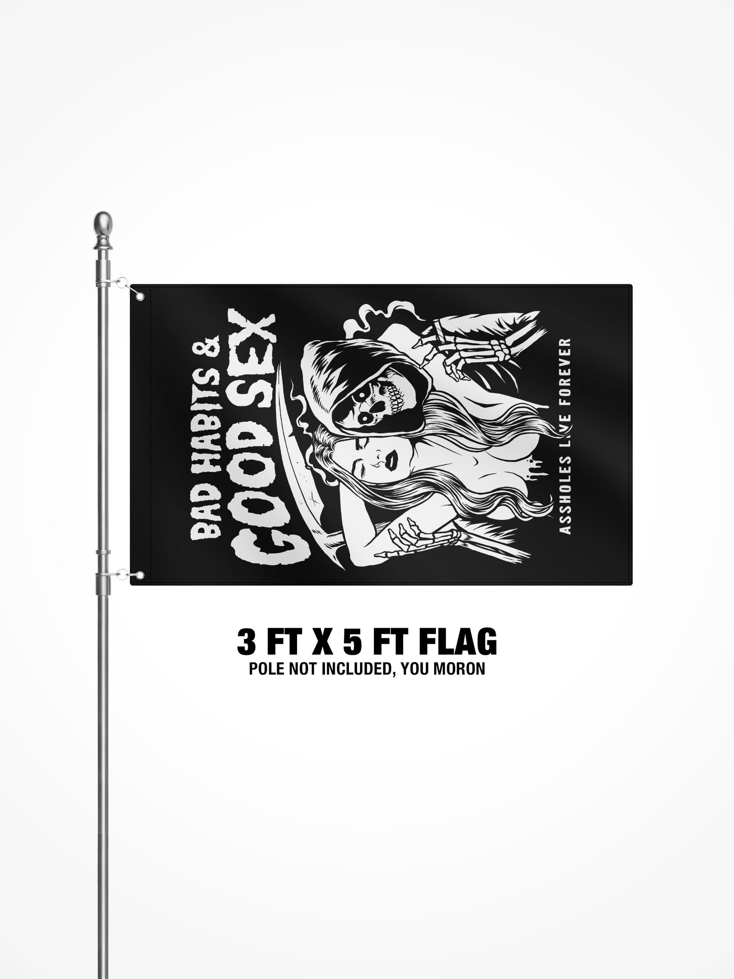 3x5 Ft Flag  - BAD HABITS