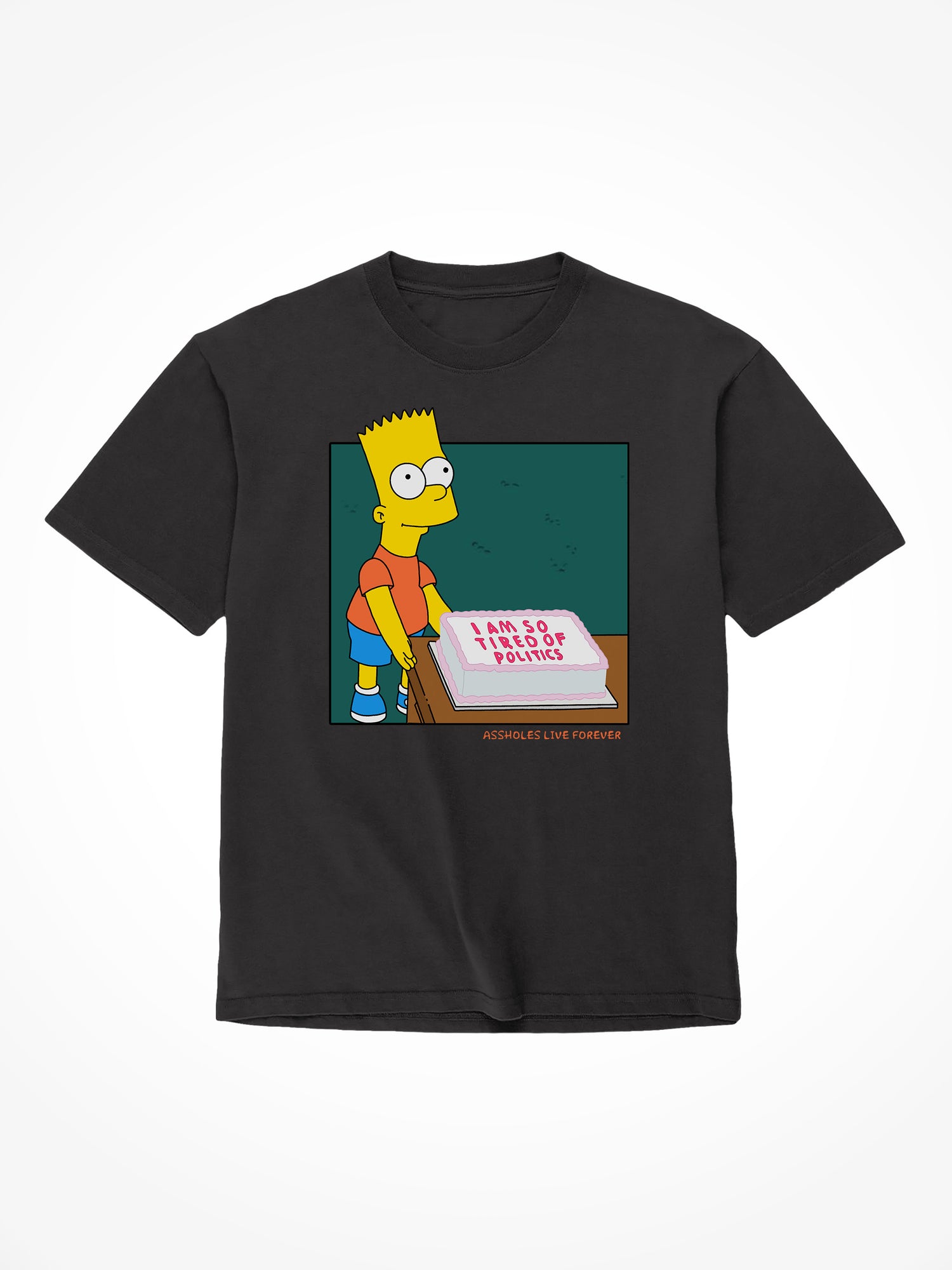 Tired of Politics - Black T-Shirt