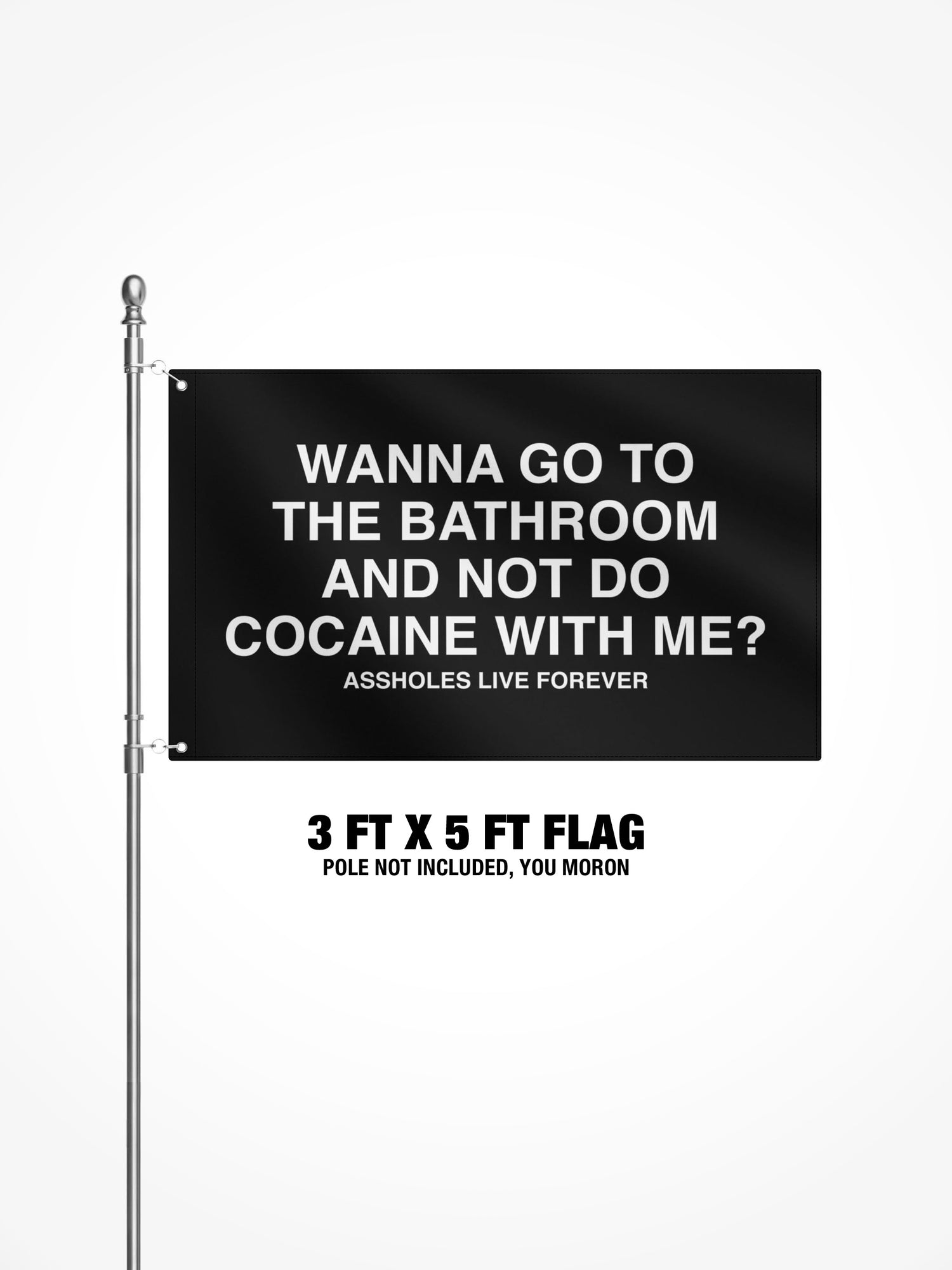 3x5 Ft Flag - BATHROOM COKE