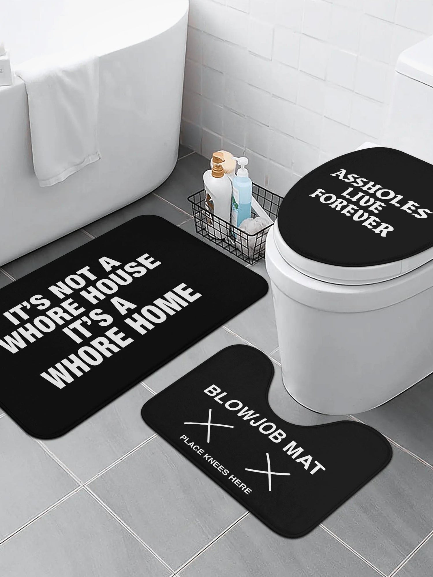 Bathroom Toilet Set - WHORE HOME + BJ + ALF COMBO