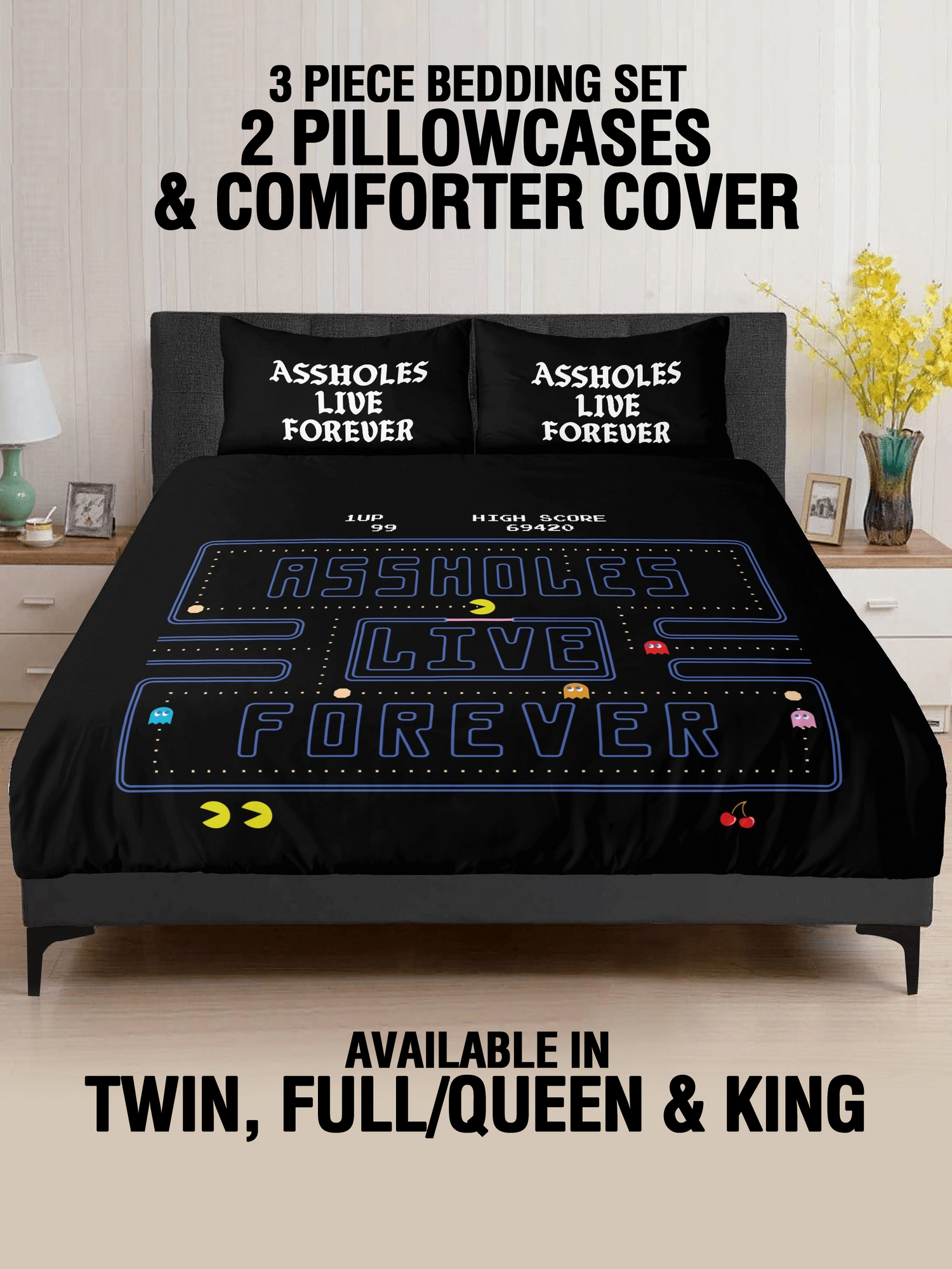 3 Pcs Bed Set - ALF Pacman