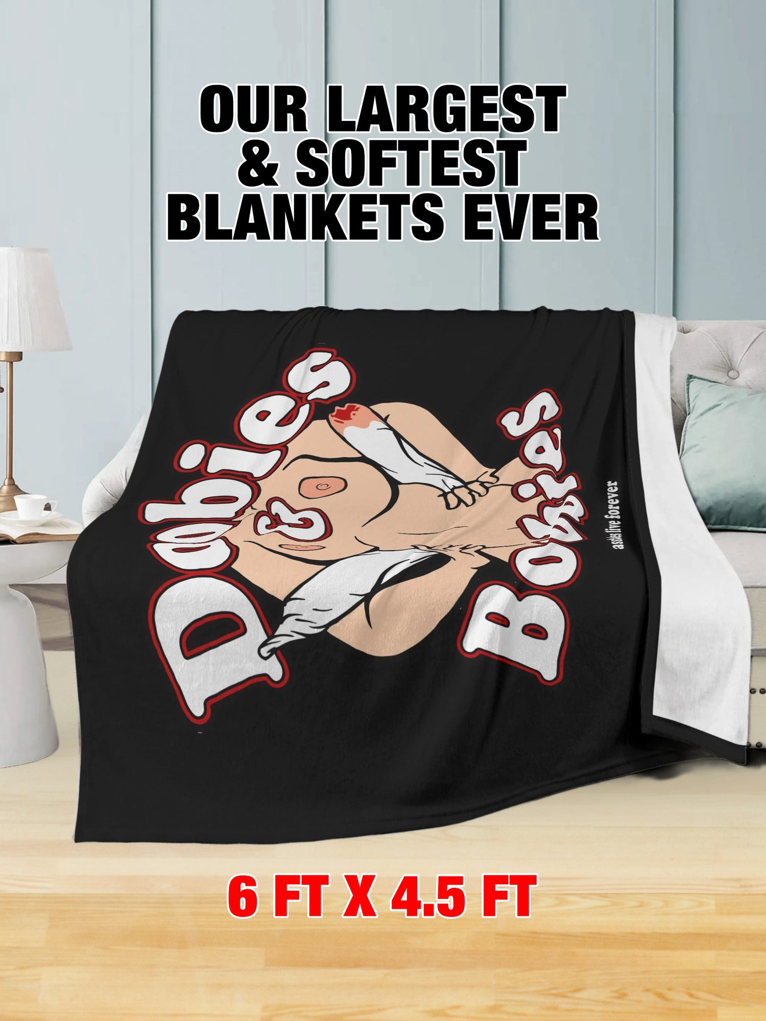 Fleece Blanket - DOOBIES BOOBIES