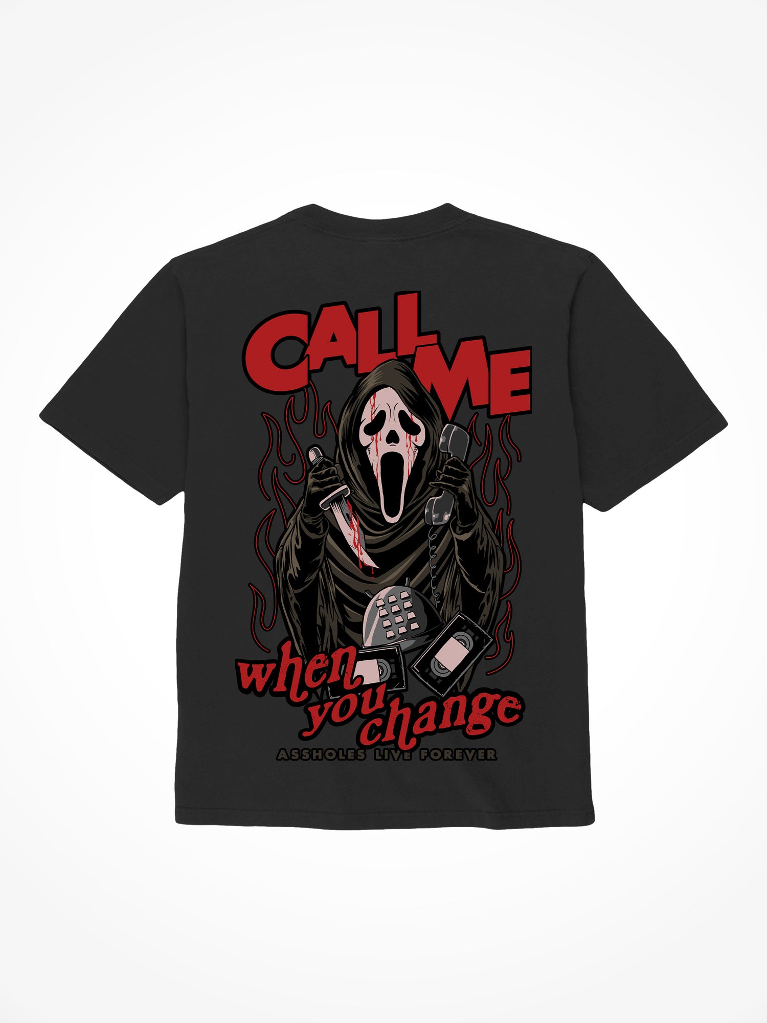 Call Me - Black T-Shirt