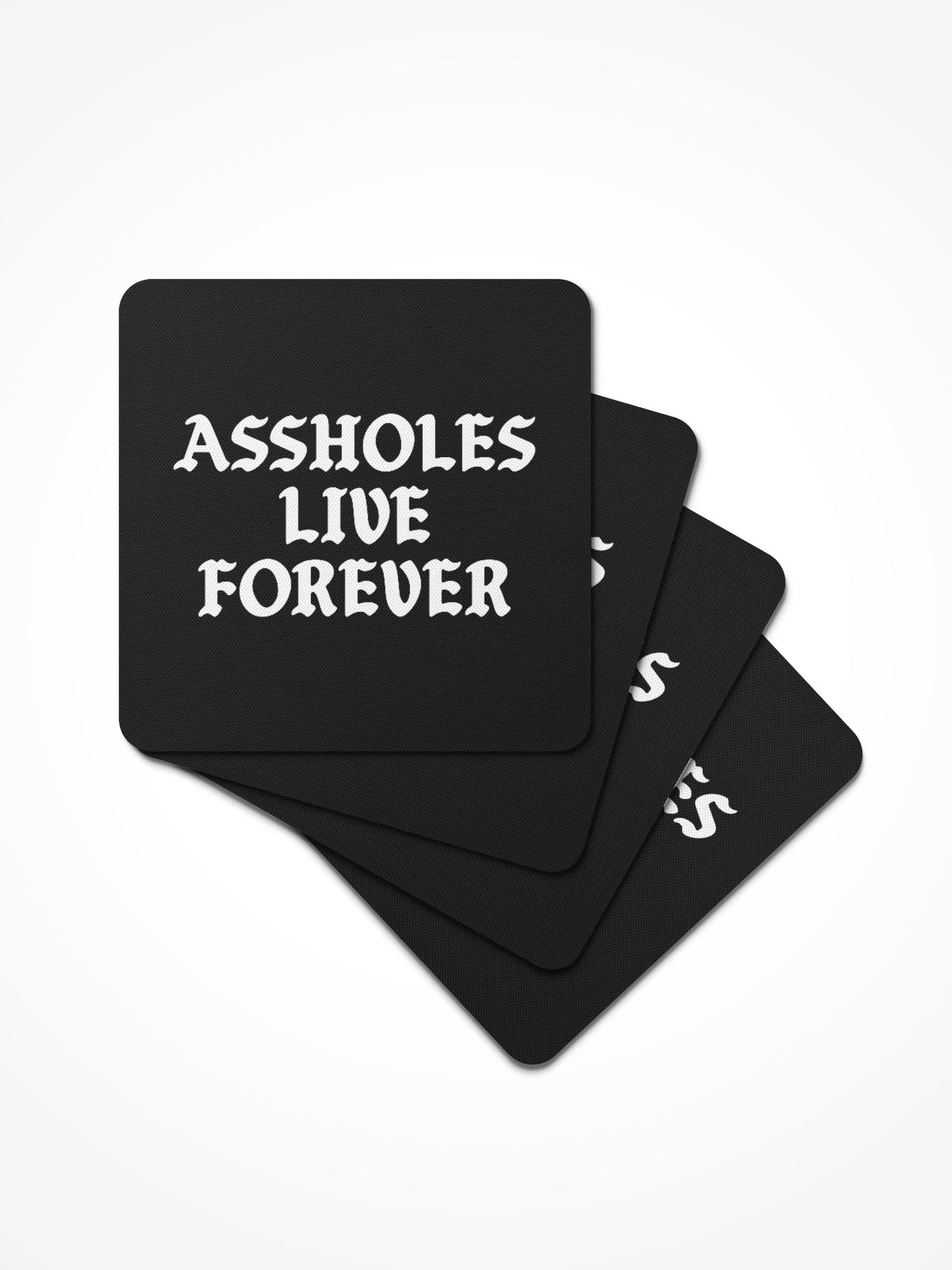 Rubber Coaster 4 Pack - ALF OG BLACK